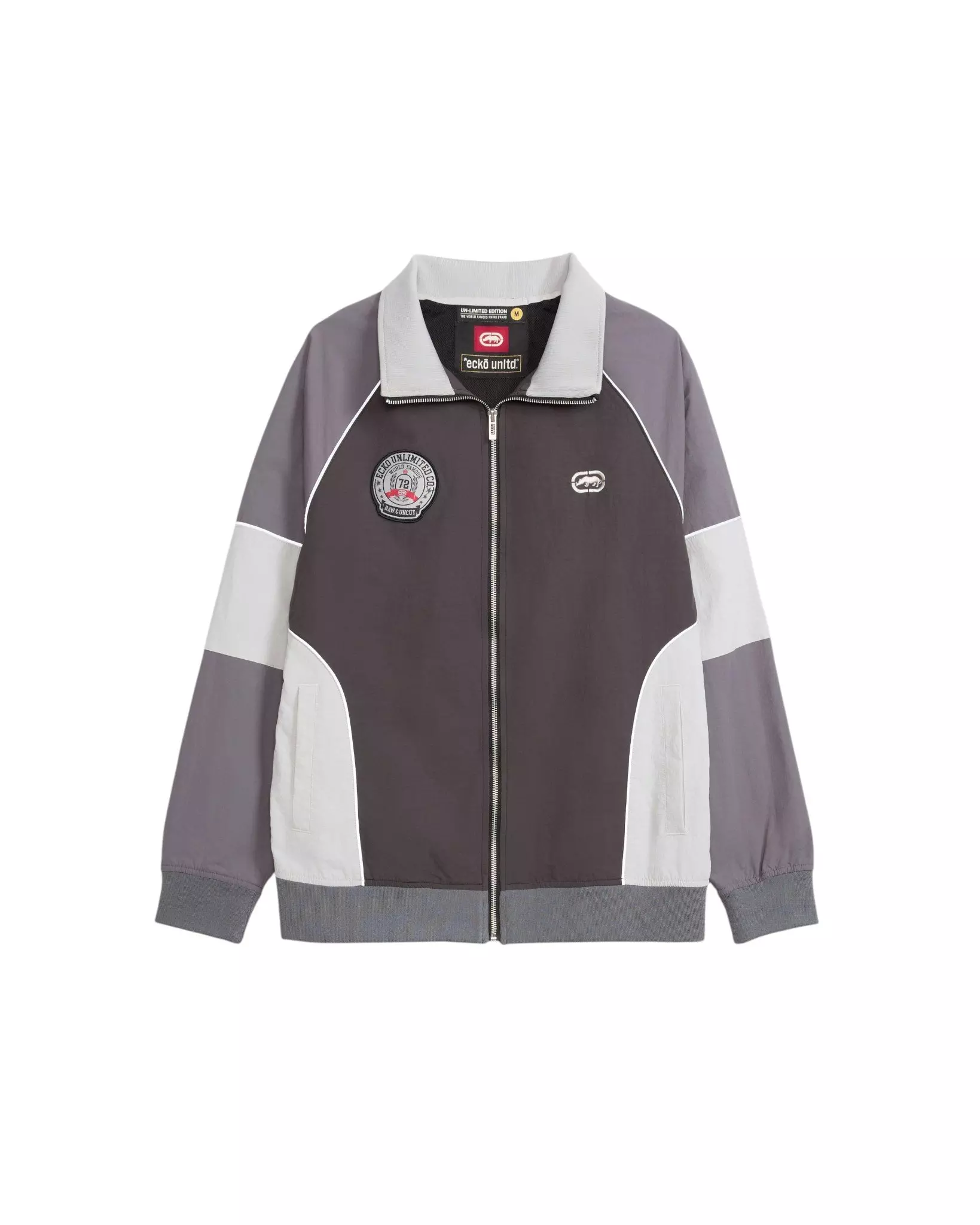 ecko unltd. Men's Desmo Track Jacket - Charcoal - CHARCOAL