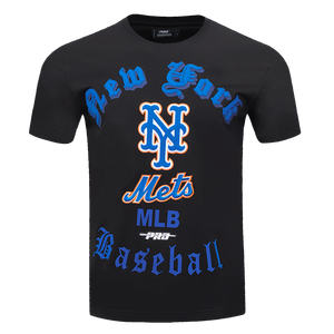 Pro Standard Men's MLB New York Mets Old English Tee -Black