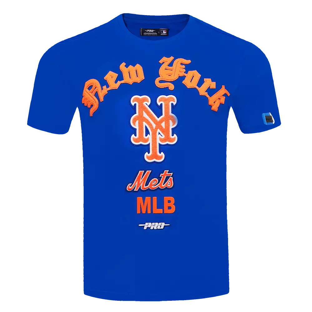 Pro Standard Men's MLB New York Mets Old English Tee - Blue - BLUE