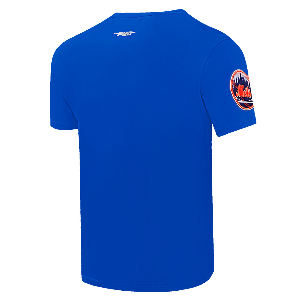 Pro Standard Men's MLB New York Mets Old English Tee - Blue - BLUE Thumbnail View 4