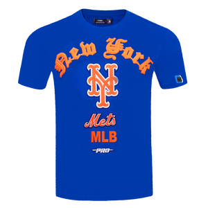 Pro Standard Men's MLB New York Mets Old English Tee -Blue