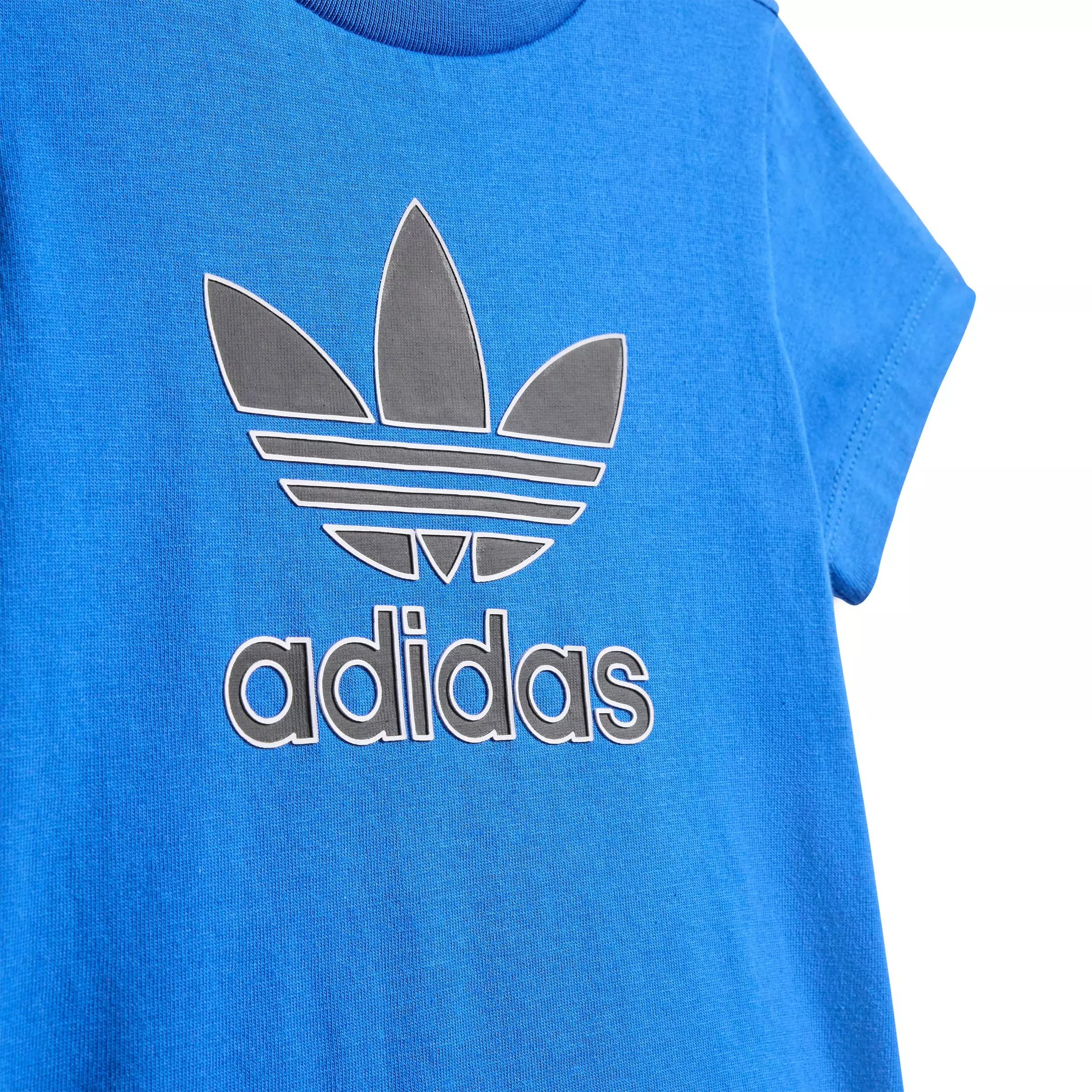 adidas Originals Infants' Short Tee Set Big Logo Execution Set -Blue - BLUE