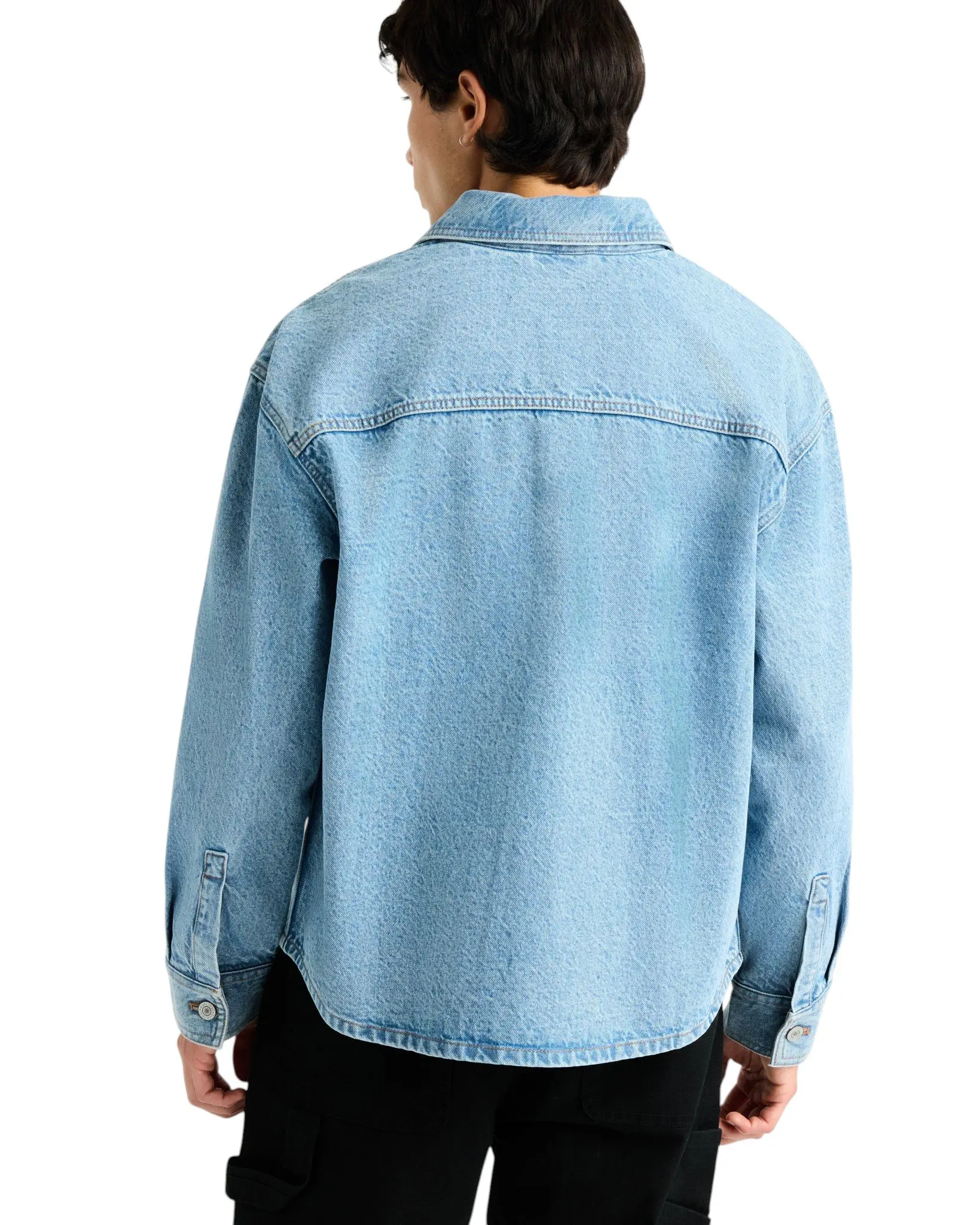 ecko unltd. Men's Ridgewood Lt Wash Denim Jacket - LT BLUE