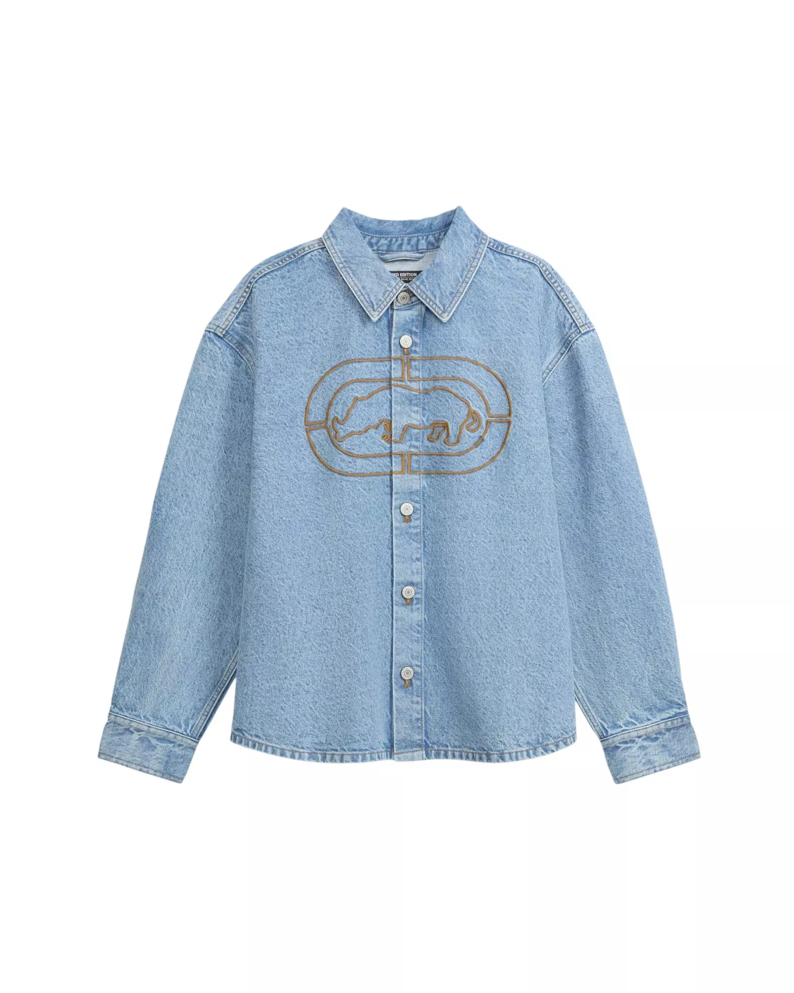 ecko unltd. Men's Ridgewood Lt Wash Denim Jacket - LT BLUE
