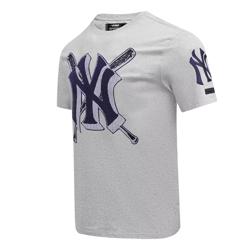 Pro Standard Men's MLB New York Yankees Mashup Top - Grey - GREY