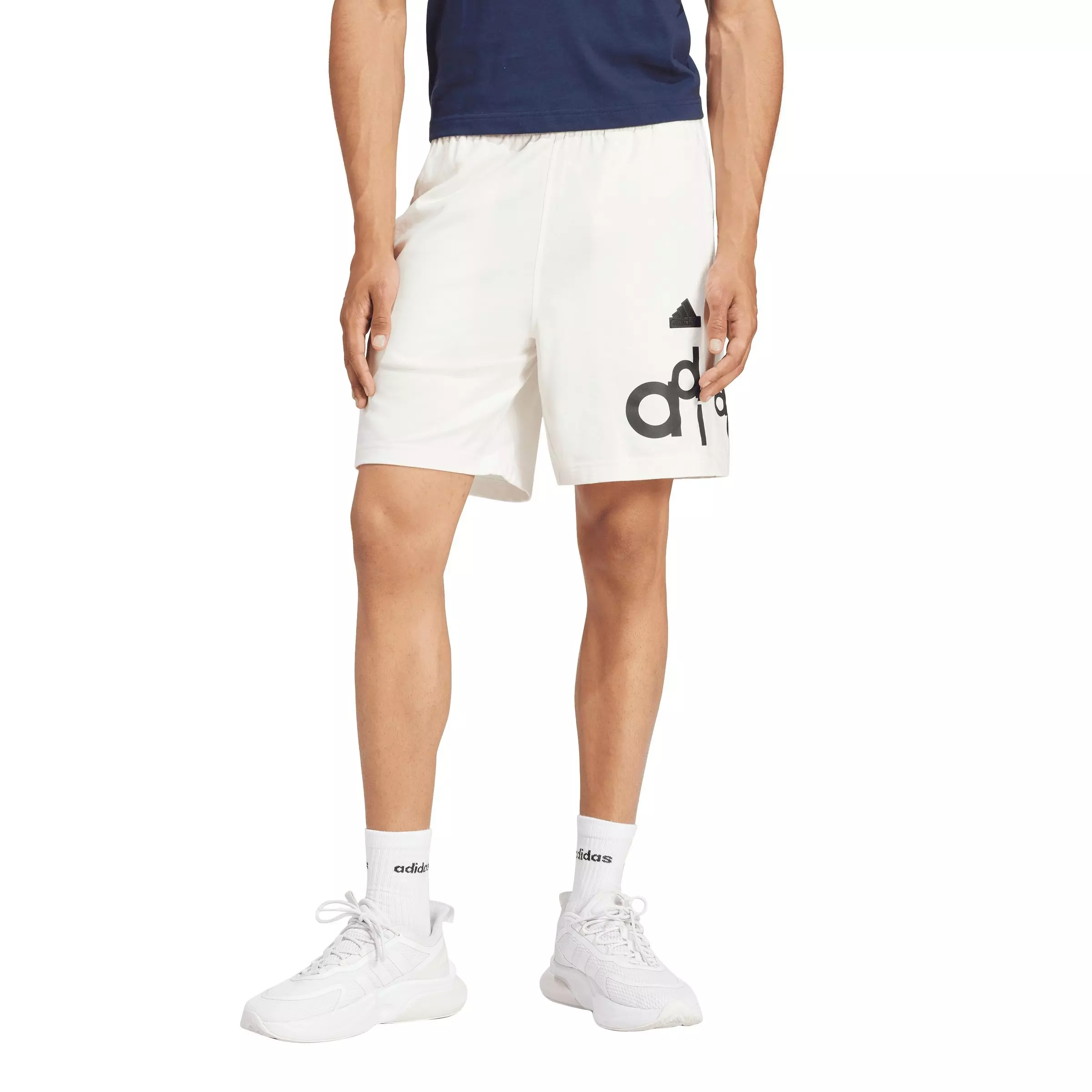 adidas Men's Graphic Print Shorts - White - WHITE