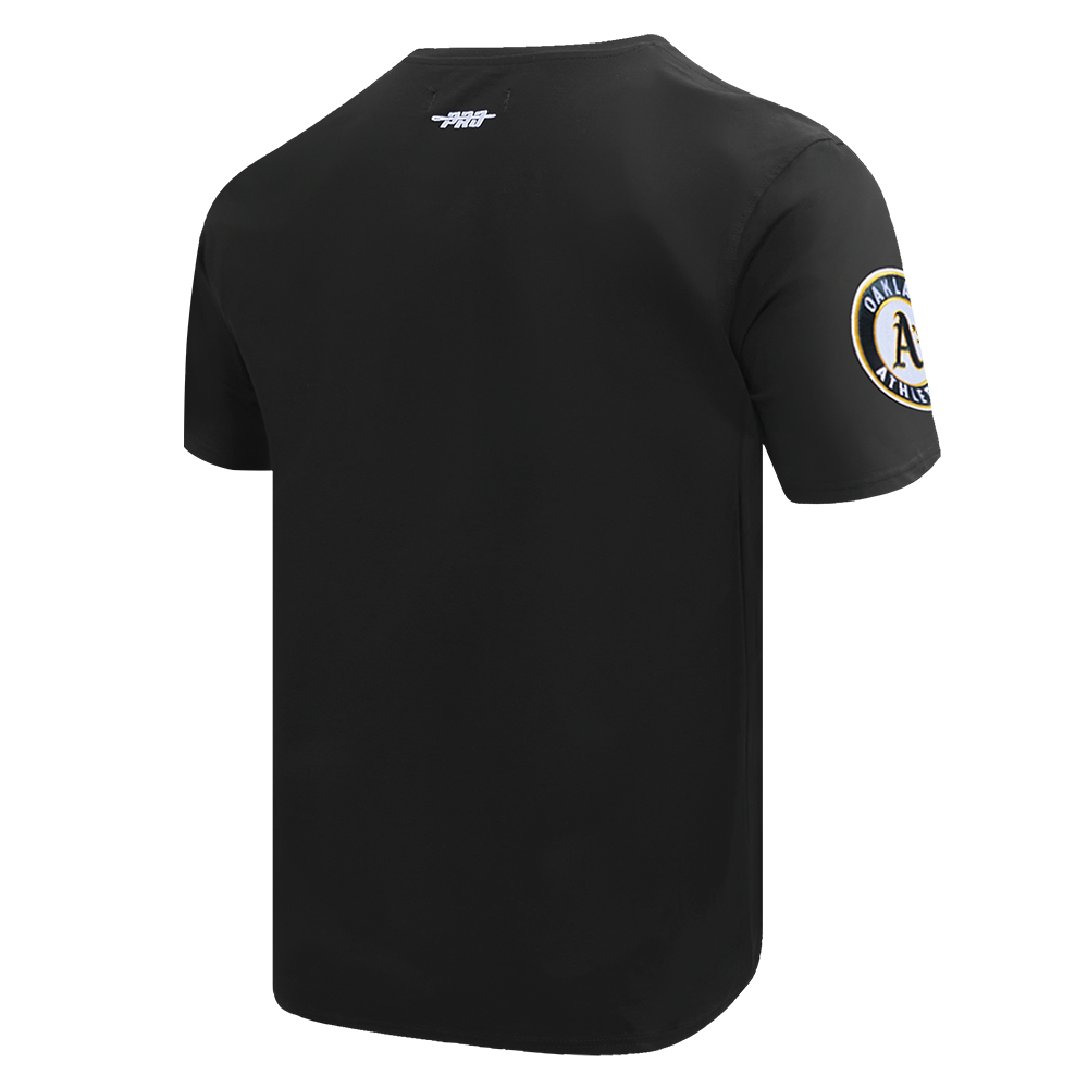 Pro Standard Men's MLB Oakland Athletics Mashup Top - Black - BLACK Thumbnail View 4