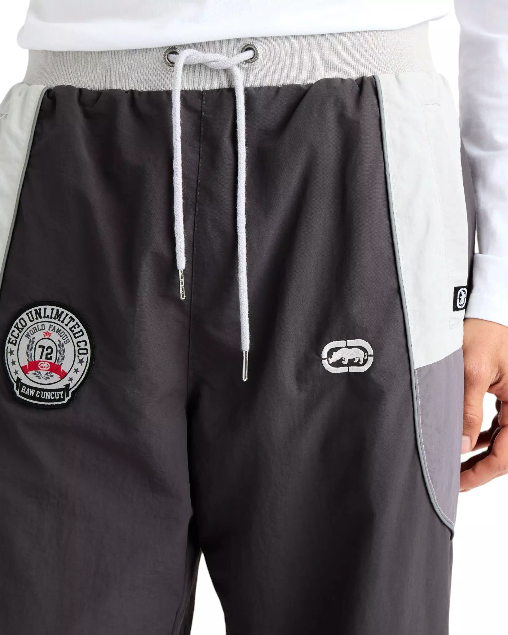 ecko unltd. Men's Desmo Track Pants - Charcoal - CHARCOAL