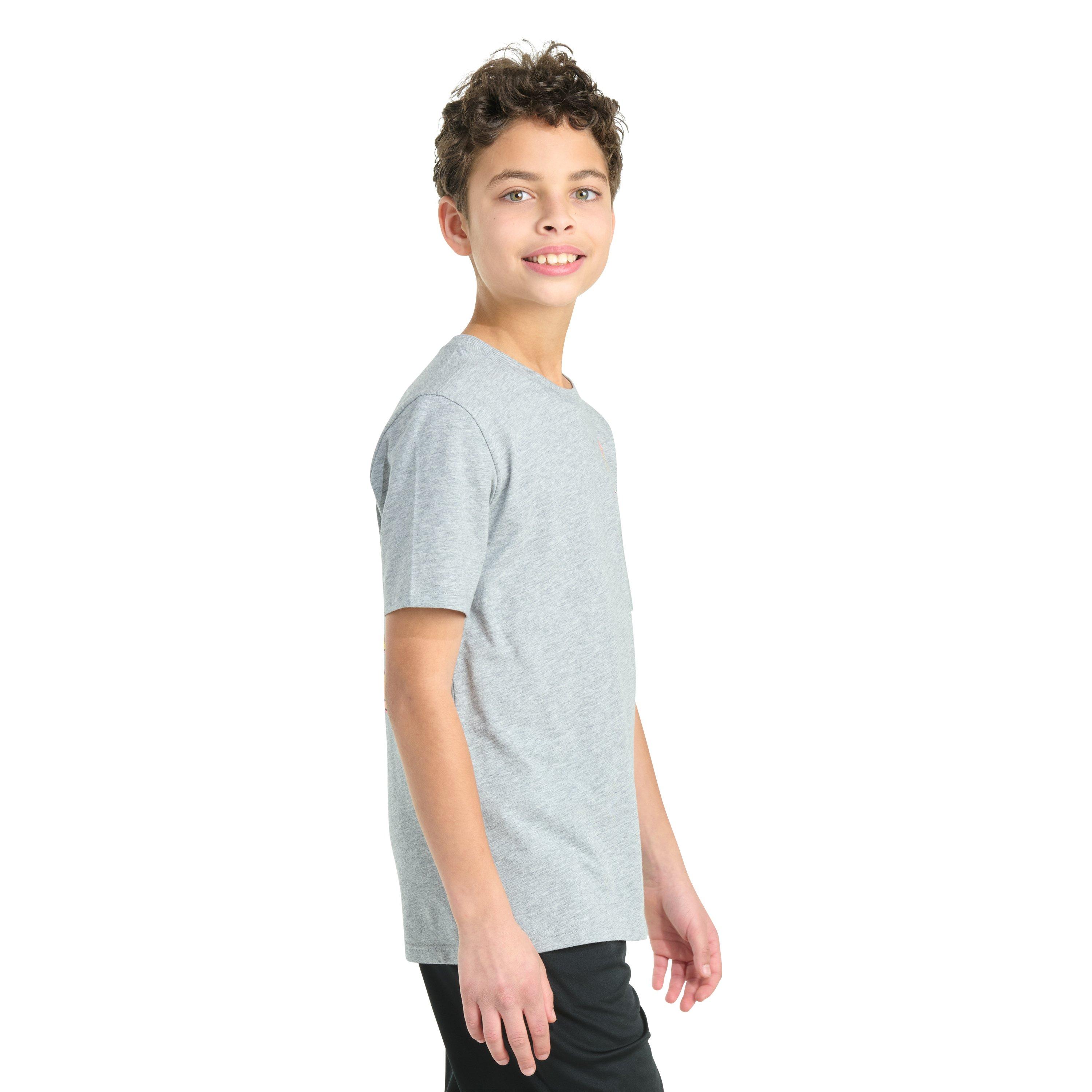 adidas Short Sleeve Daydream Shoebox Big Boys' Grey Tee