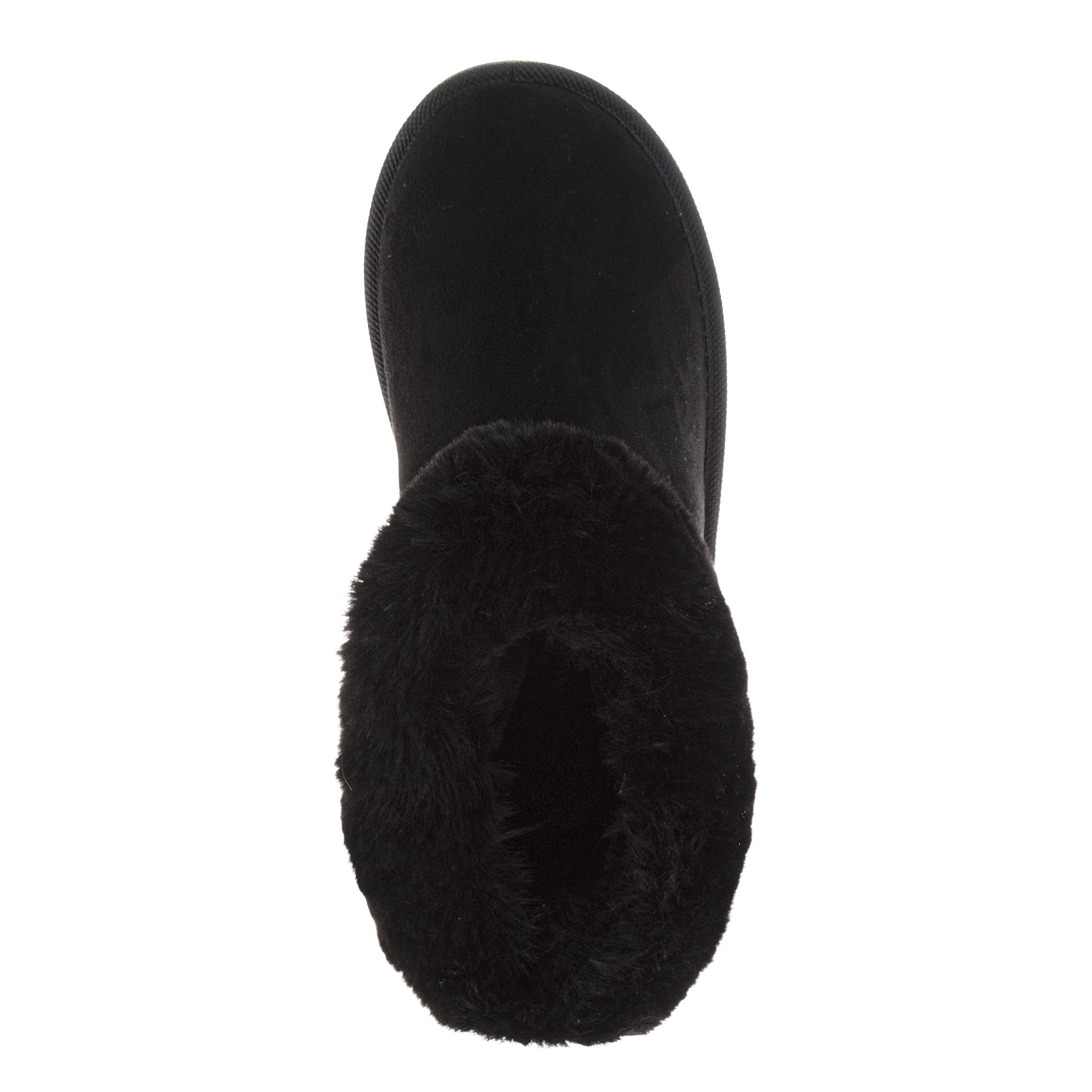 Avalanche Faux Suede Winter "Black" Women's Shoe - BLACK