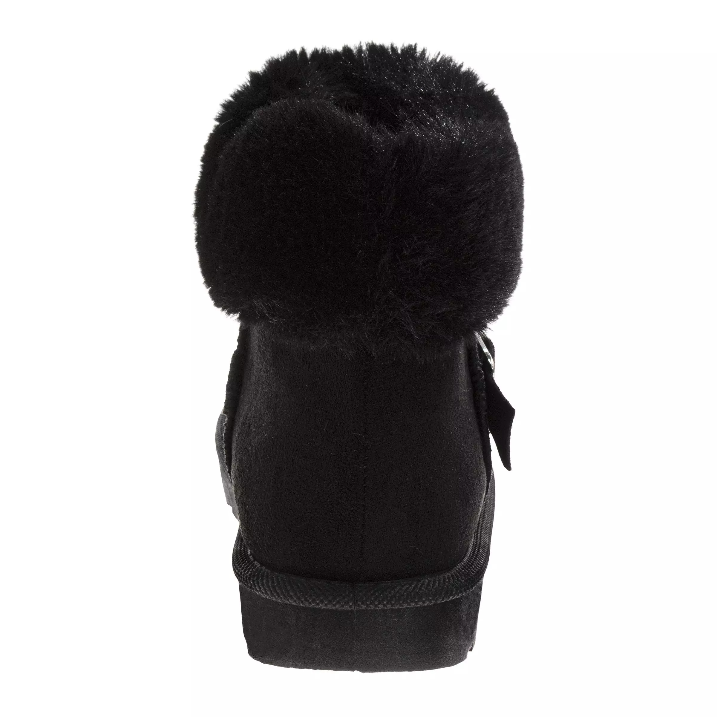 Avalanche Faux Suede Winter "Black" Women's Shoe - BLACK