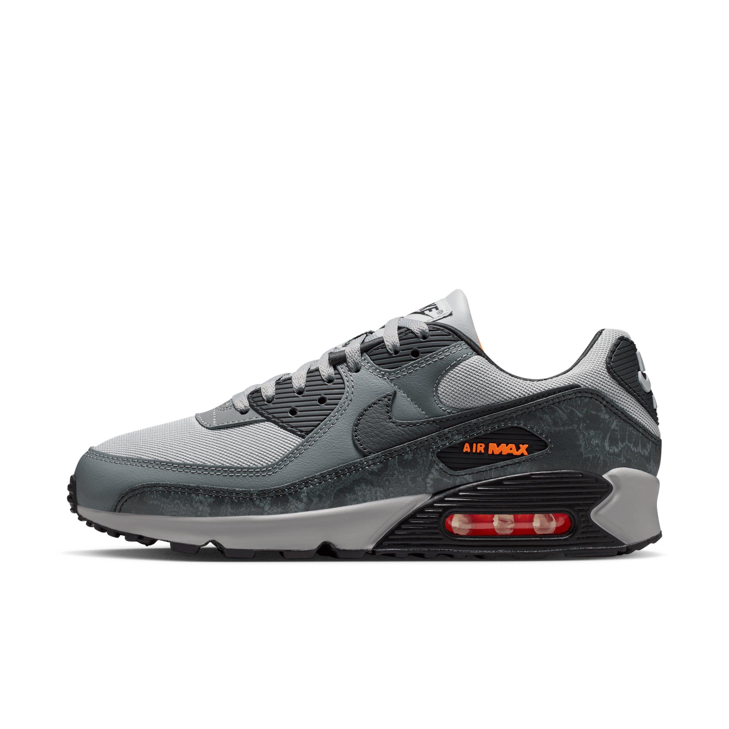 Nike Air Max 90 Premium "Multi-Color/Multi-Color/Hyper Crimson/Black" Men's Shoe - MULTI COLOR/MULTI COLOR/CRIMSON/BLACK