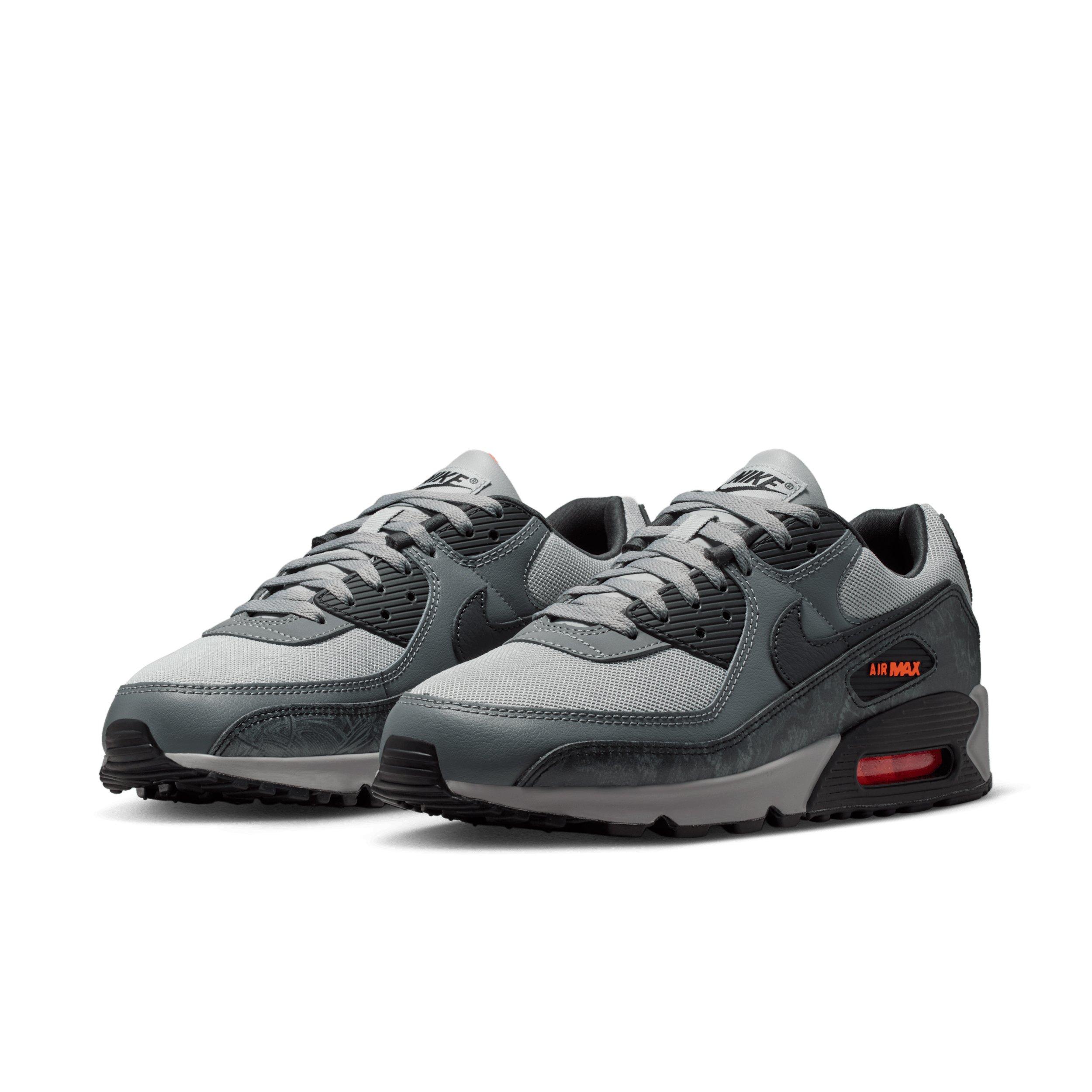 Nike Air Max 90 Premium "Multi-Color/Multi-Color/Hyper Crimson/Black" Men's Shoe - MULTI COLOR/MULTI COLOR/CRIMSON/BLACK