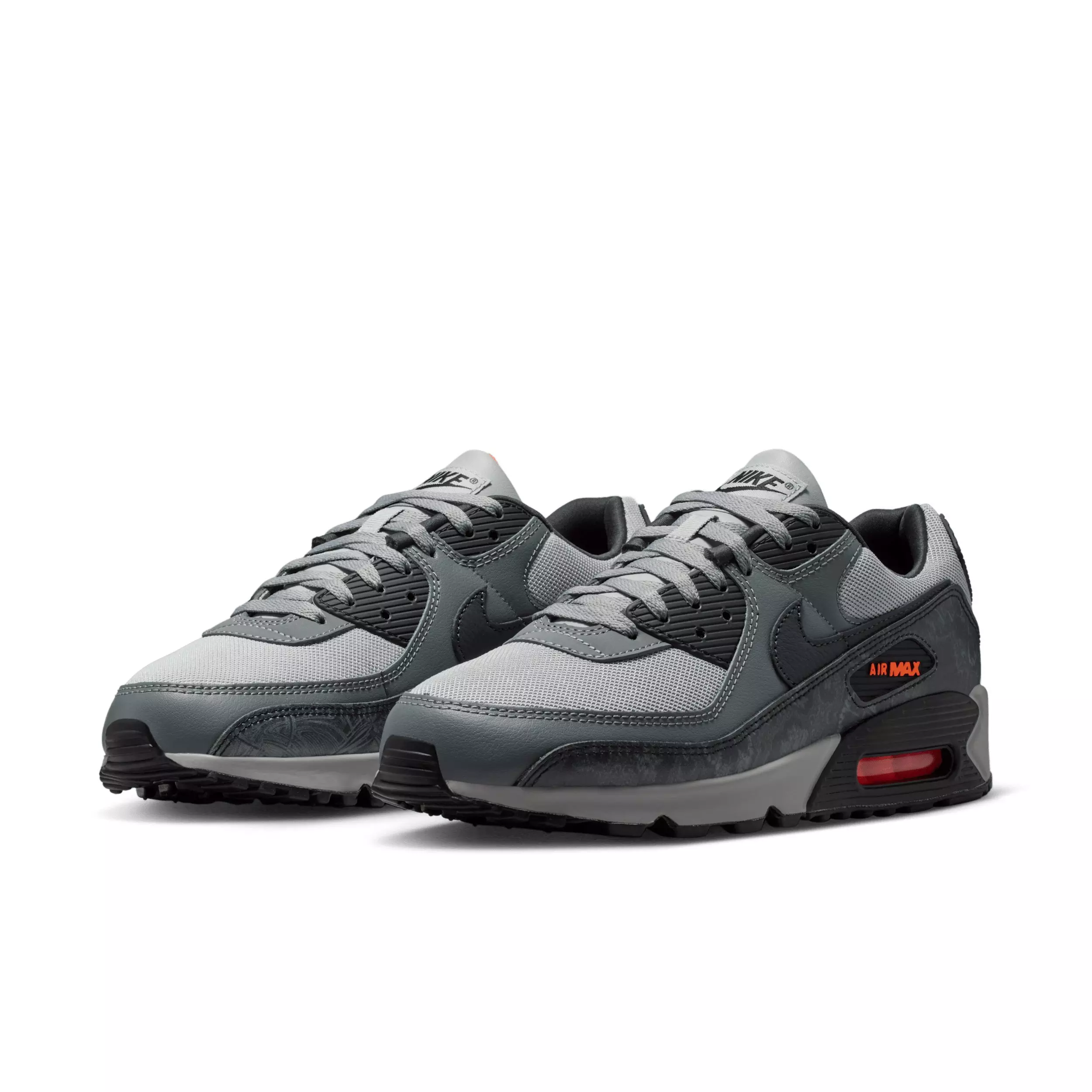 Nike Air Max 90 Premium "Multi-Color/Multi-Color/Hyper Crimson/Black" Men's Shoe - MULTI COLOR/MULTI COLOR/CRIMSON/BLACK