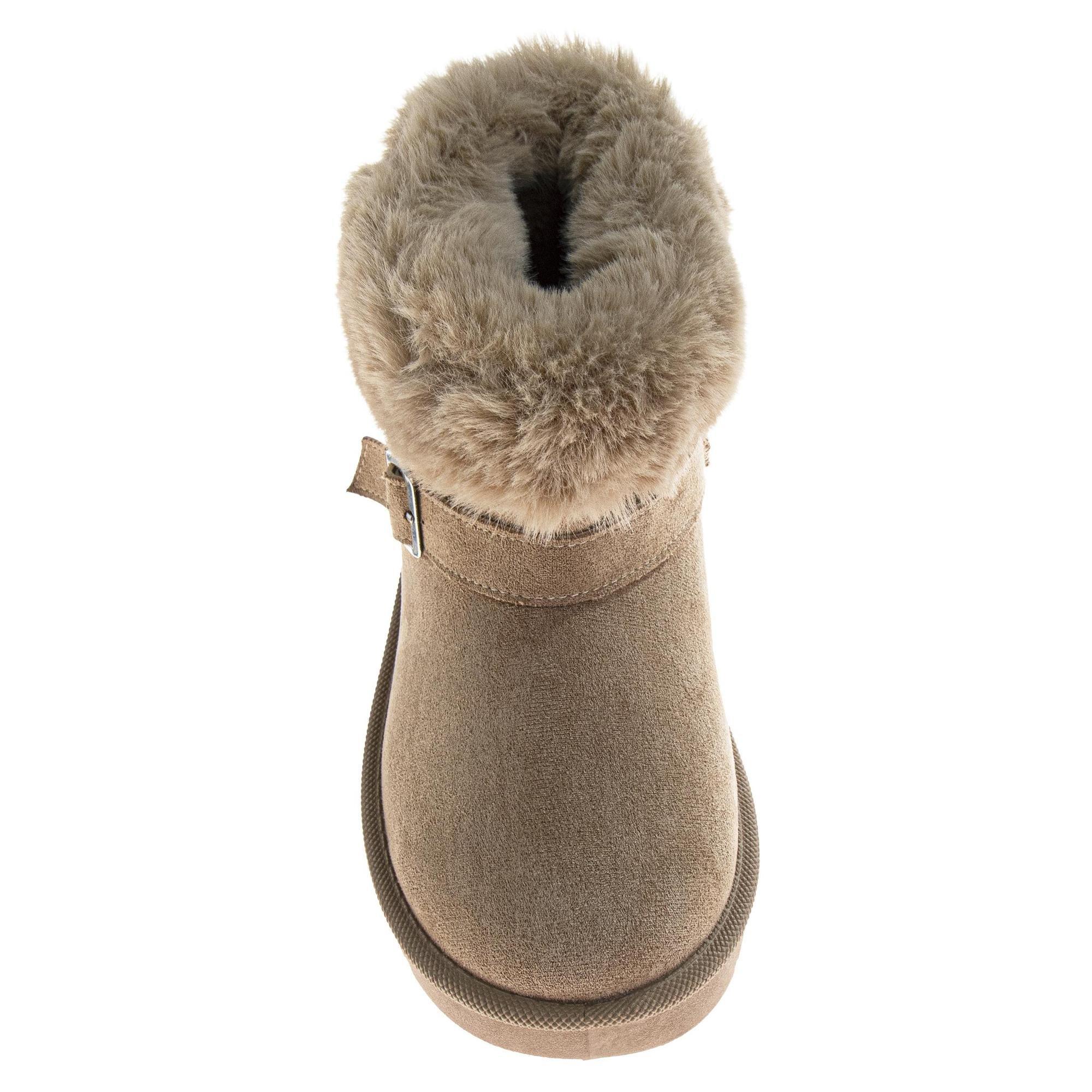 Avalanche Faux Suede Winter "Sand" Women's Shoe - SAND