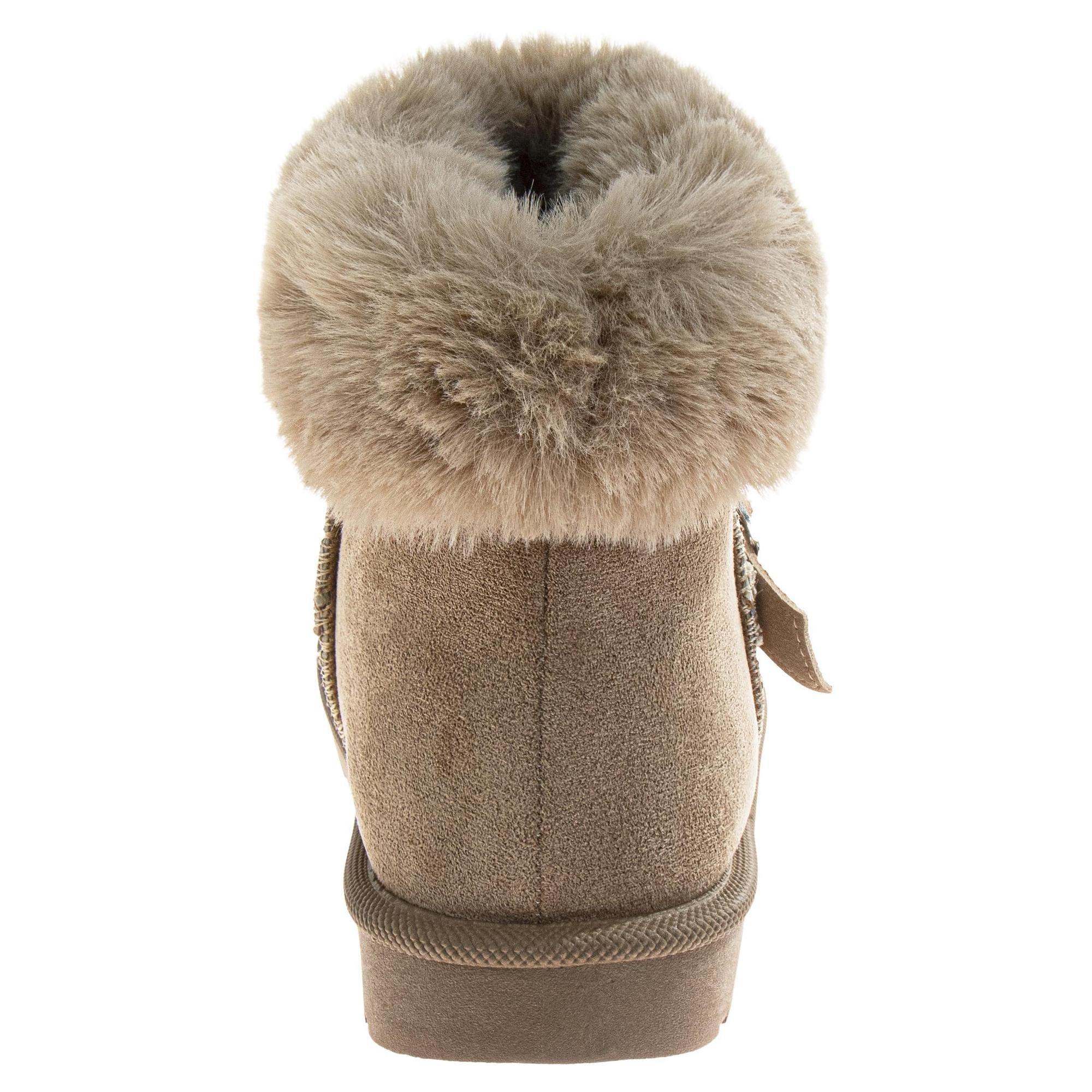 Avalanche Faux Suede Winter "Sand" Women's Shoe - SAND