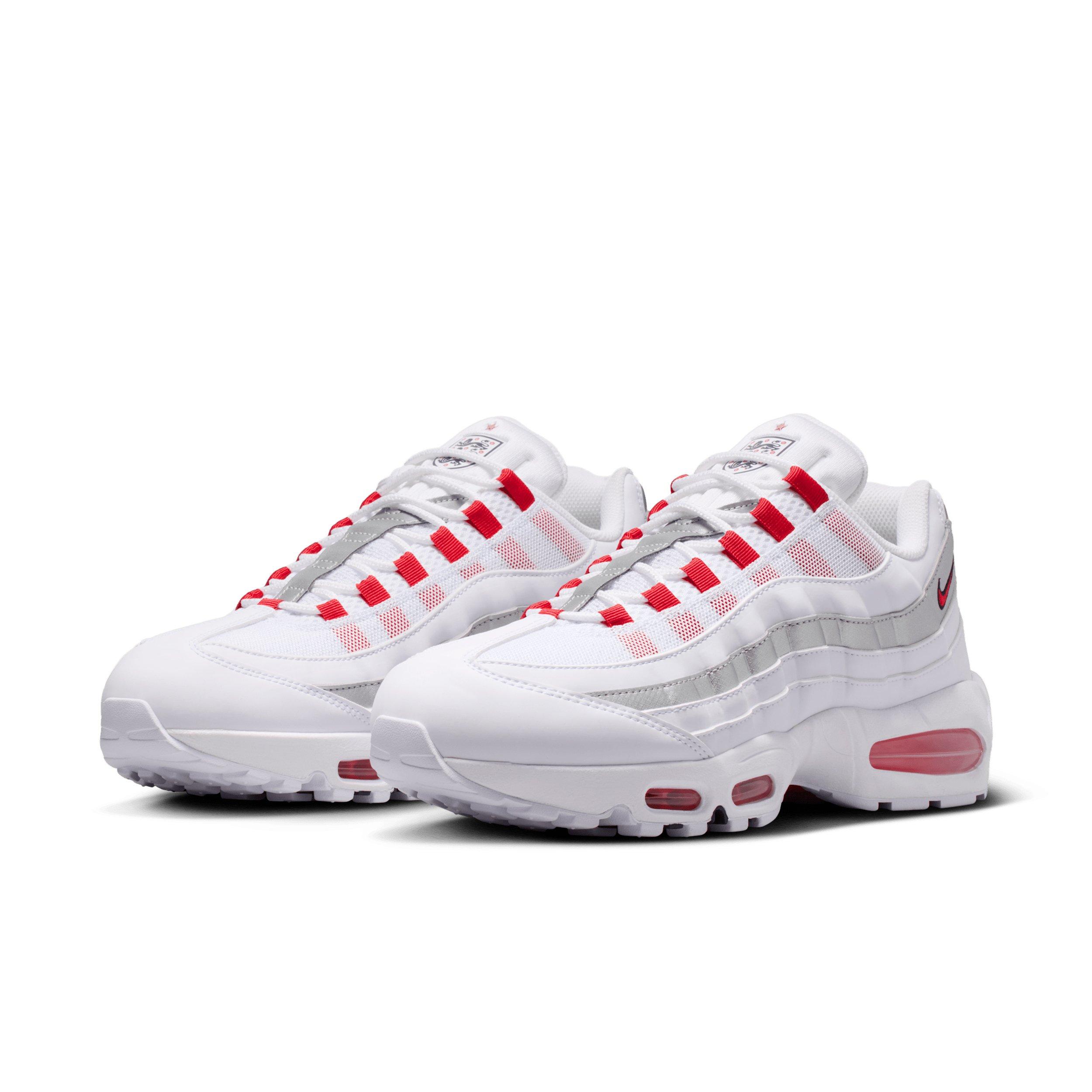 Nike Air Max 95 Big Bubble "White/Metallic Silver/Obsidian/Speed Red" Men's Shoe - WHITE/SILVER/OBSIDIAN/RED Thumbnail View 3