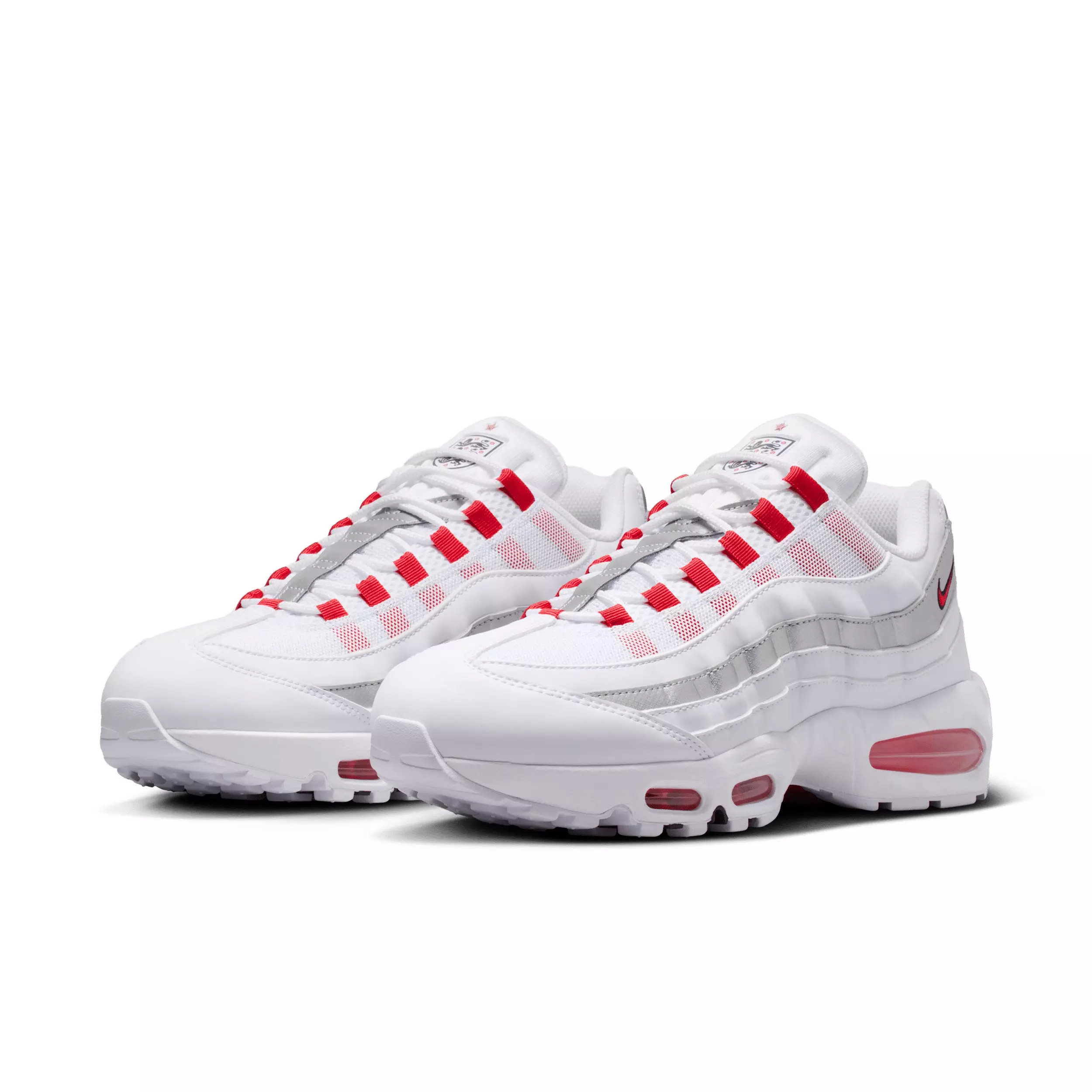 Nike Air Max 95 Big Bubble "White/Metallic Silver/Obsidian/Speed Red" Men's Shoe - WHITE/SILVER/OBSIDIAN/RED