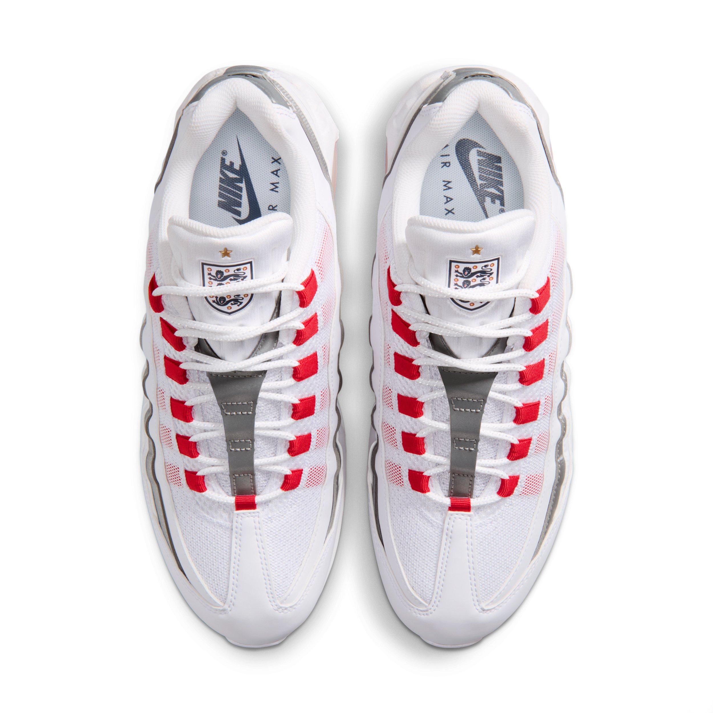 Nike Air Max 95 Big Bubble "White/Metallic Silver/Obsidian/Speed Red" Men's Shoe - WHITE/SILVER/OBSIDIAN/RED Thumbnail View 4