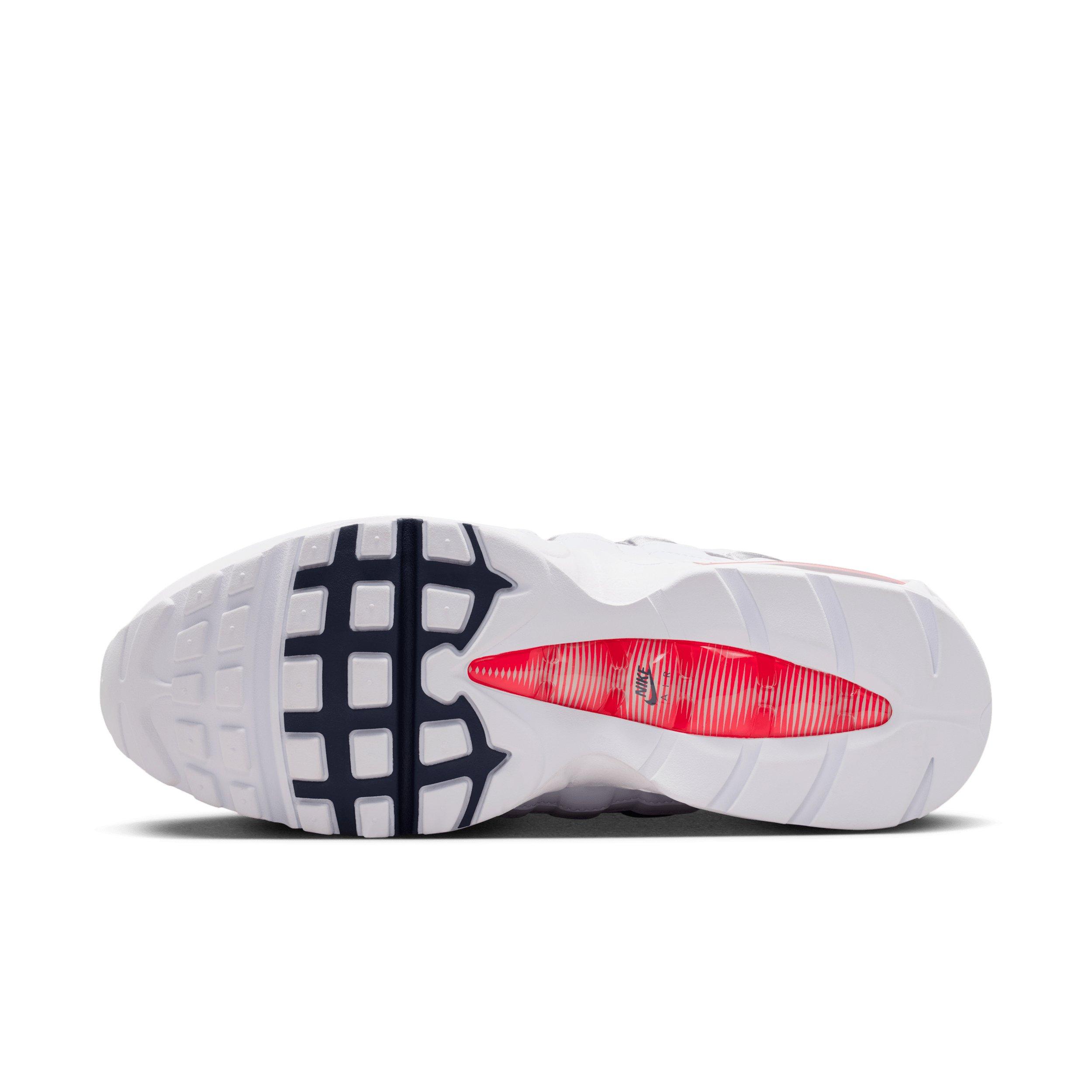Nike Air Max 95 Big Bubble "White/Metallic Silver/Obsidian/Speed Red" Men's Shoe - WHITE/SILVER/OBSIDIAN/RED Thumbnail View 6