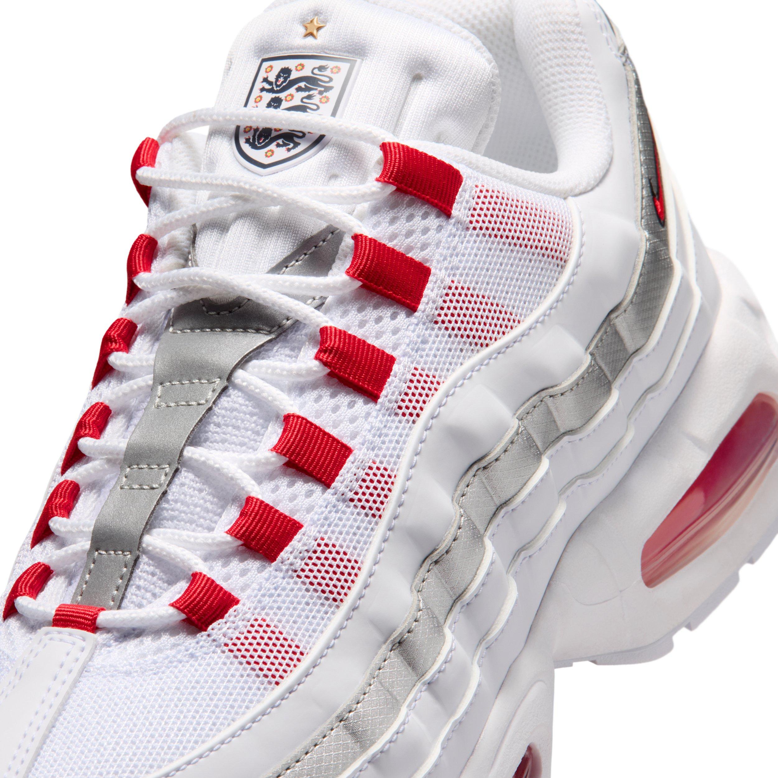 Nike Air Max 95 Big Bubble "White/Metallic Silver/Obsidian/Speed Red" Men's Shoe - WHITE/SILVER/OBSIDIAN/RED Thumbnail View 7
