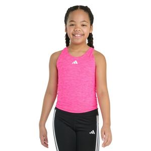 adidas Big Girls' Sleeveless Mélange Training Tank -Pink