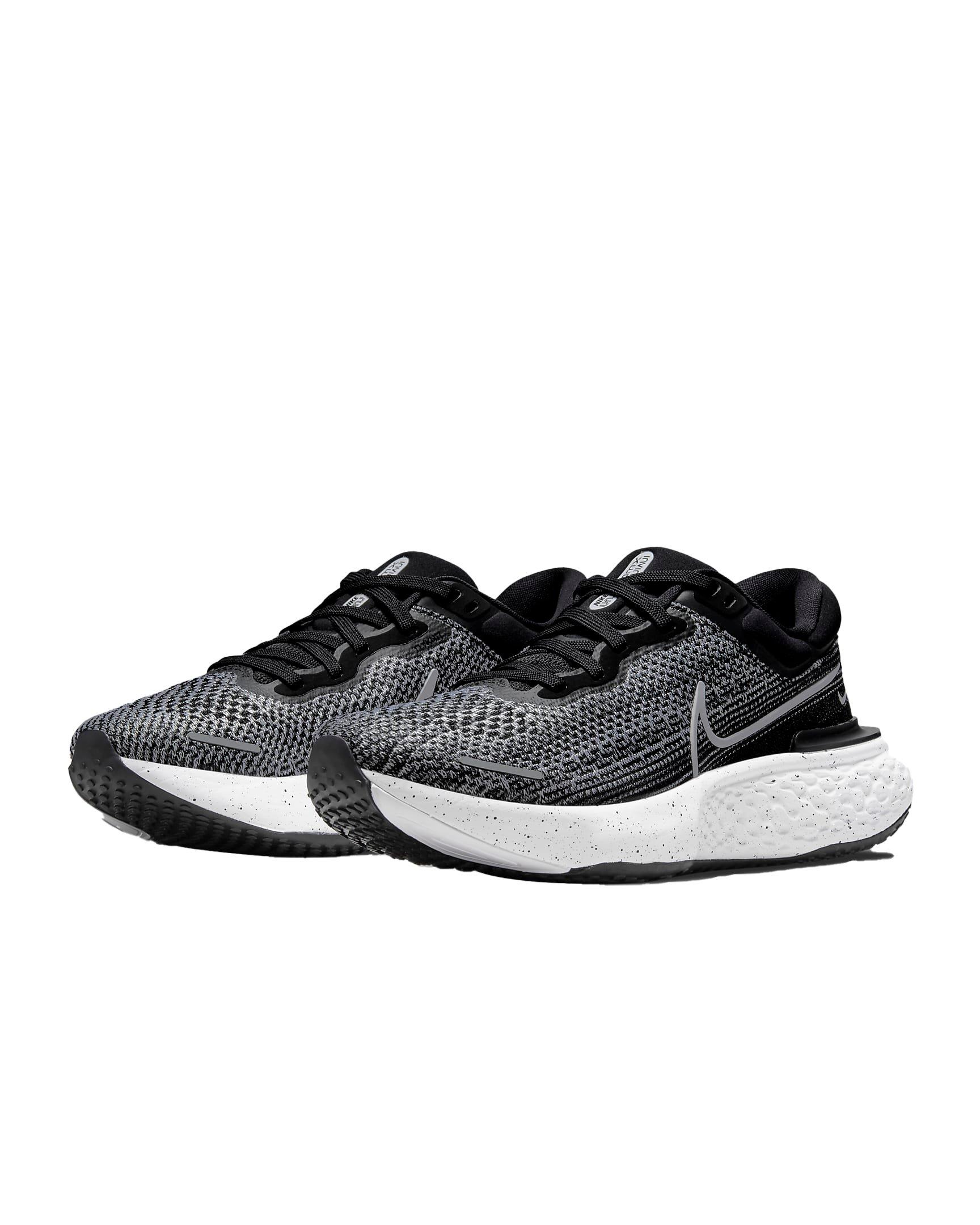 Nike ZoomX Invincible Run Flyknit "White/Black" Men's Running Shoe - WHITE Thumbnail View 3