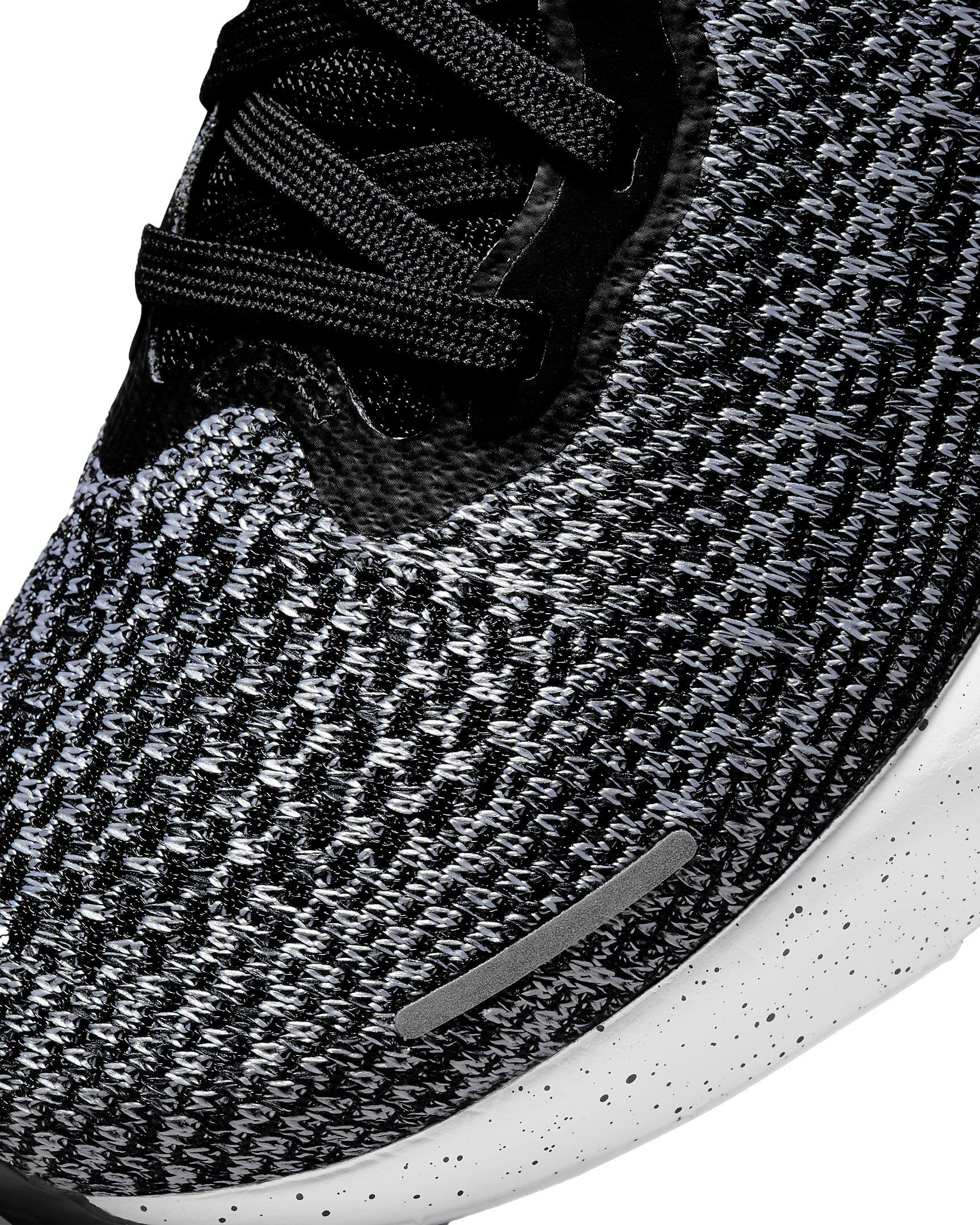 Nike ZoomX Invincible Run Flyknit "White/Black" Men's Running Shoe - WHITE Thumbnail View 7