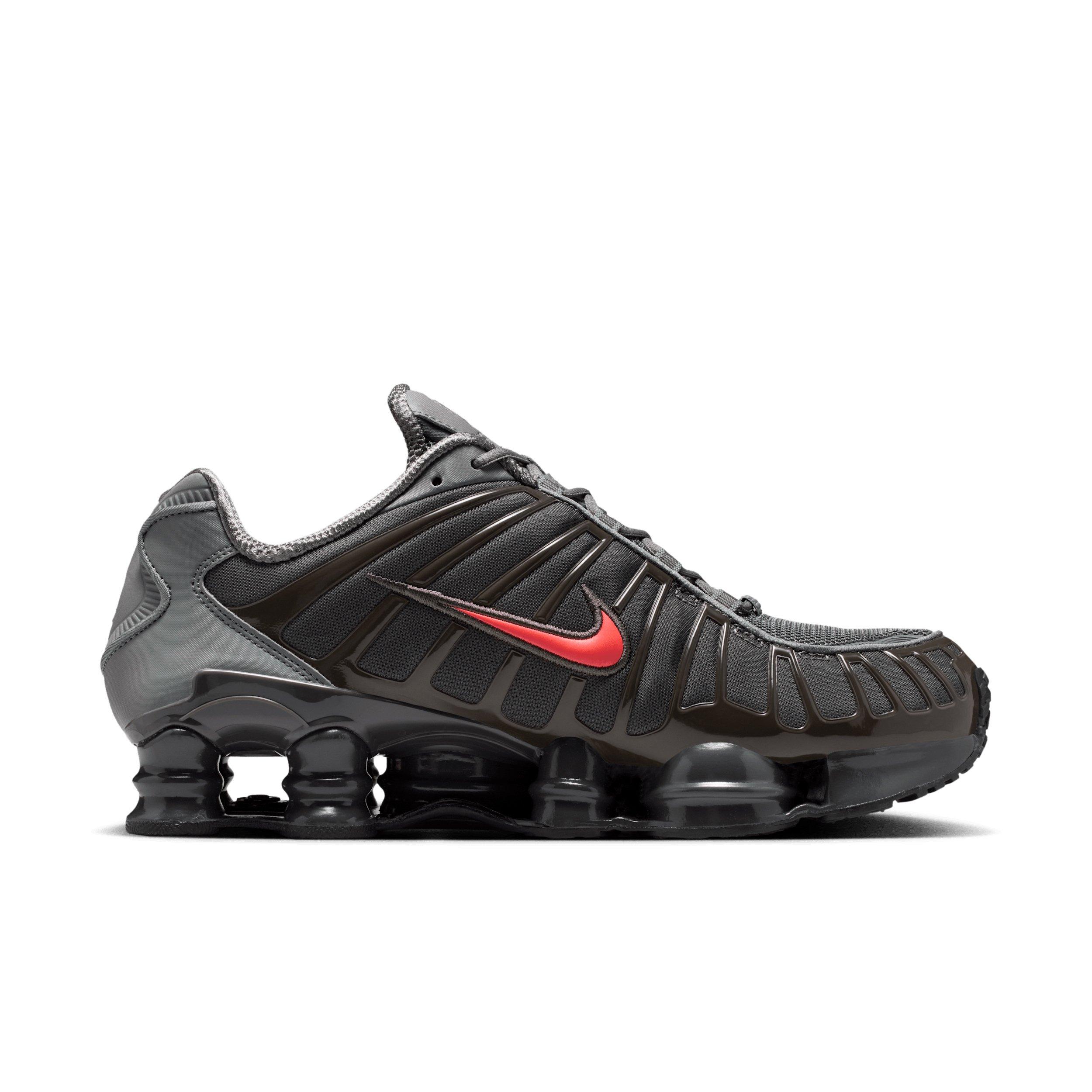 Nike Shox TL "Smoke Grey/Medium Ash/Anthracite/Bright Crimson" Men's Shoe - GREY/MD ASH/ANTHRACITE/CRIMSON Thumbnail View 1