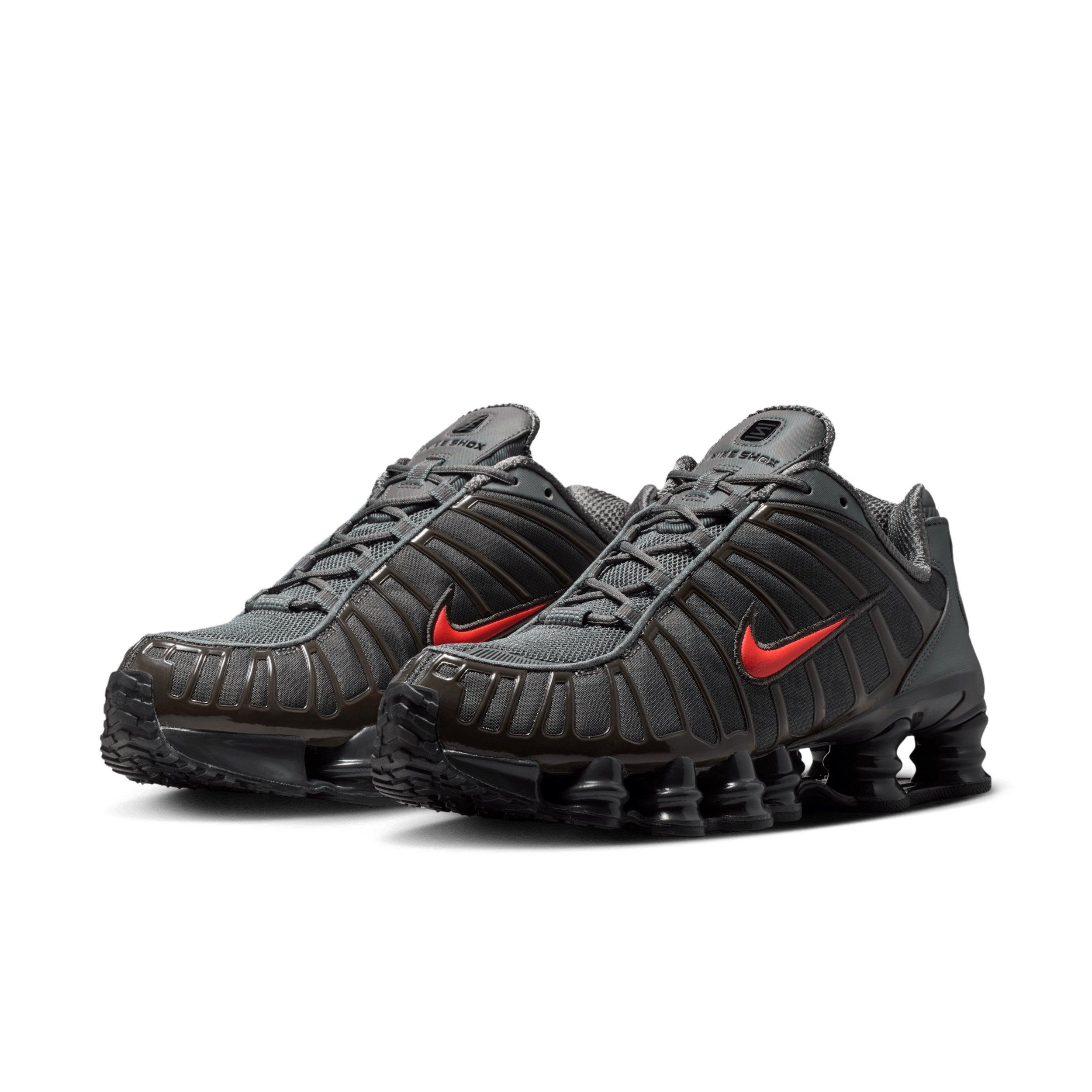Nike Shox TL "Smoke Grey/Medium Ash/Anthracite/Bright Crimson" Men's Shoe - GREY/MD ASH/ANTHRACITE/CRIMSON Thumbnail View 3