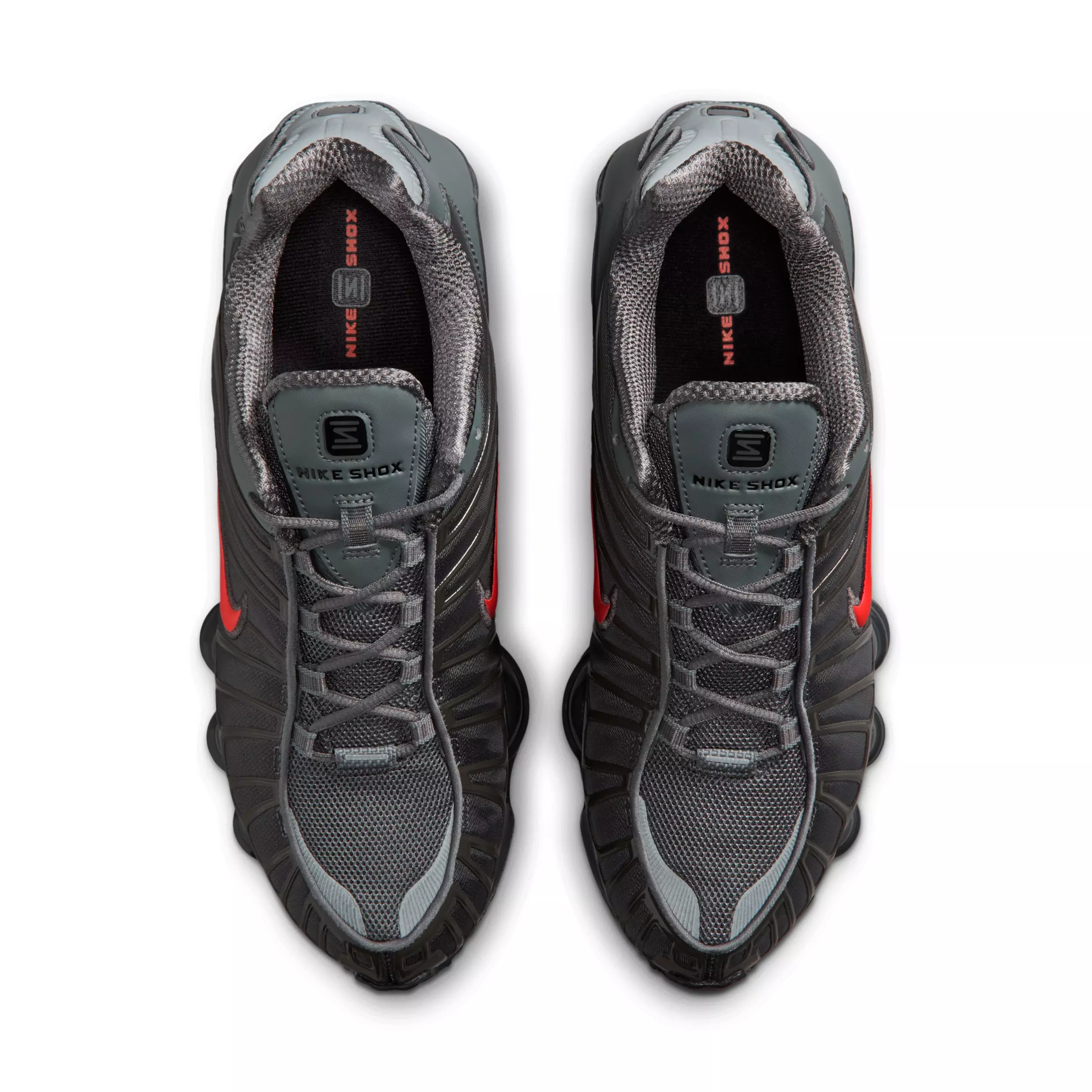 Nike Shox TL "Smoke Grey/Medium Ash/Anthracite/Bright Crimson" Men's Shoe - GREY/MD ASH/ANTHRACITE/CRIMSON