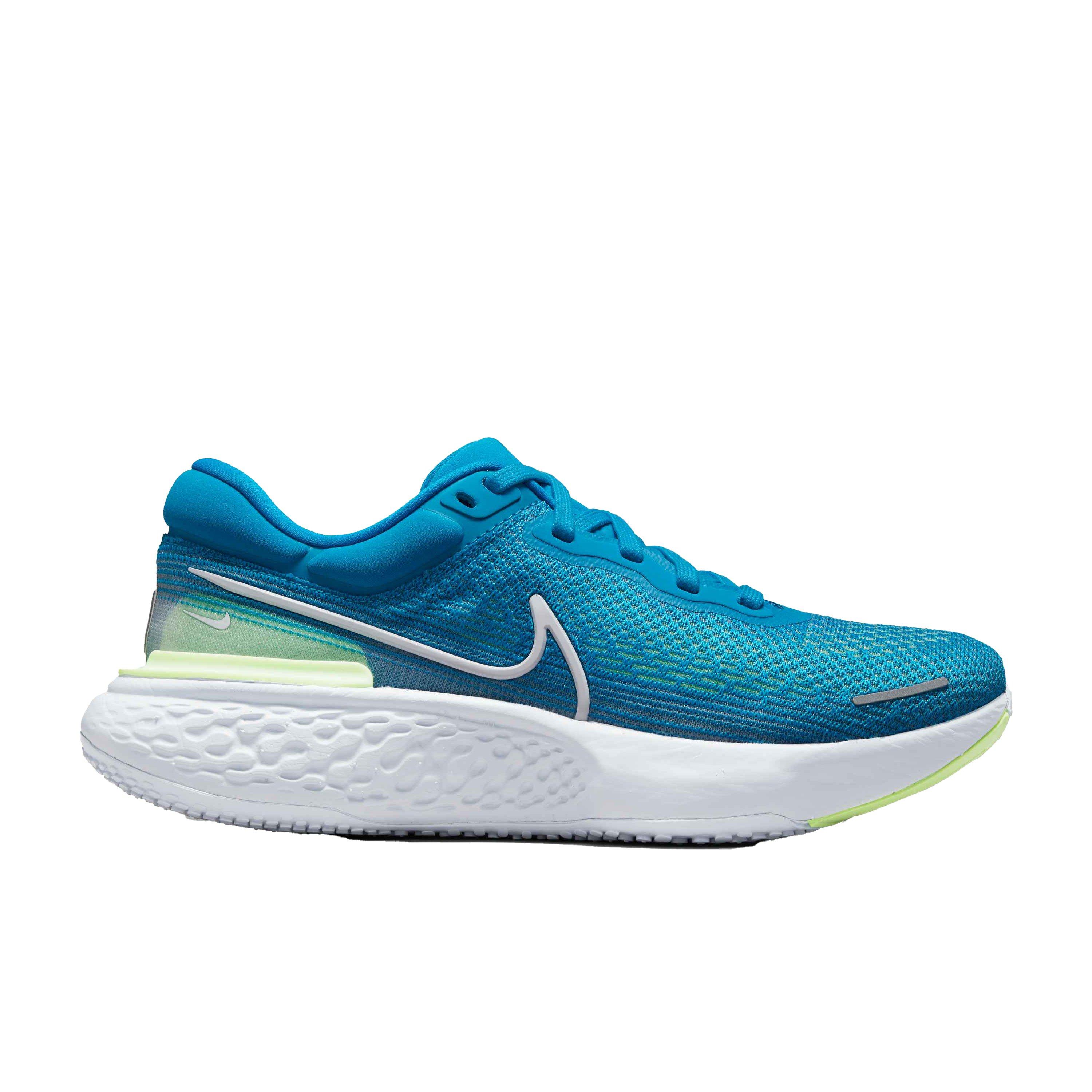 Nike ZoomX Invincible Run Flyknit "Blue Orbit/White/Lime Glow/Football Grey" Men's Running Shoe - BLUE Thumbnail View 1