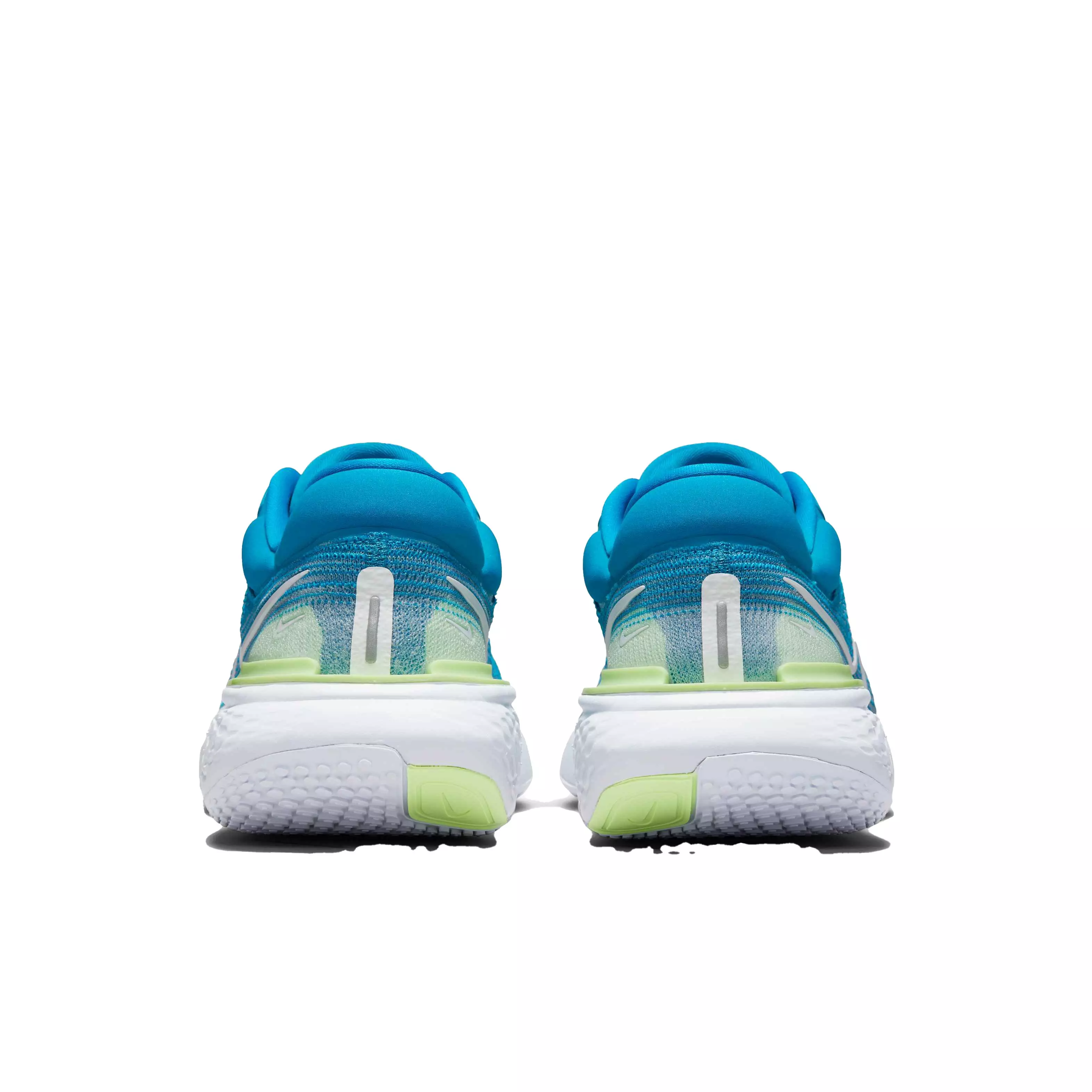 Nike ZoomX Invincible Run Flyknit "Blue Orbit/White/Lime Glow/Football Grey" Men's Running Shoe - BLUE