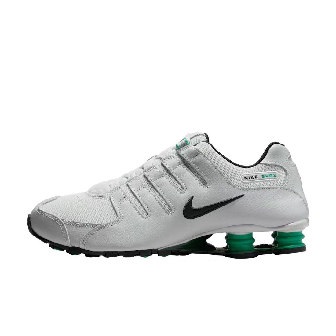Nike Shox NZ "Grey Fog/Stadium Green/Fir/Black" Men's Shoe - GREY/GREEN/BLACK Thumbnail View 2
