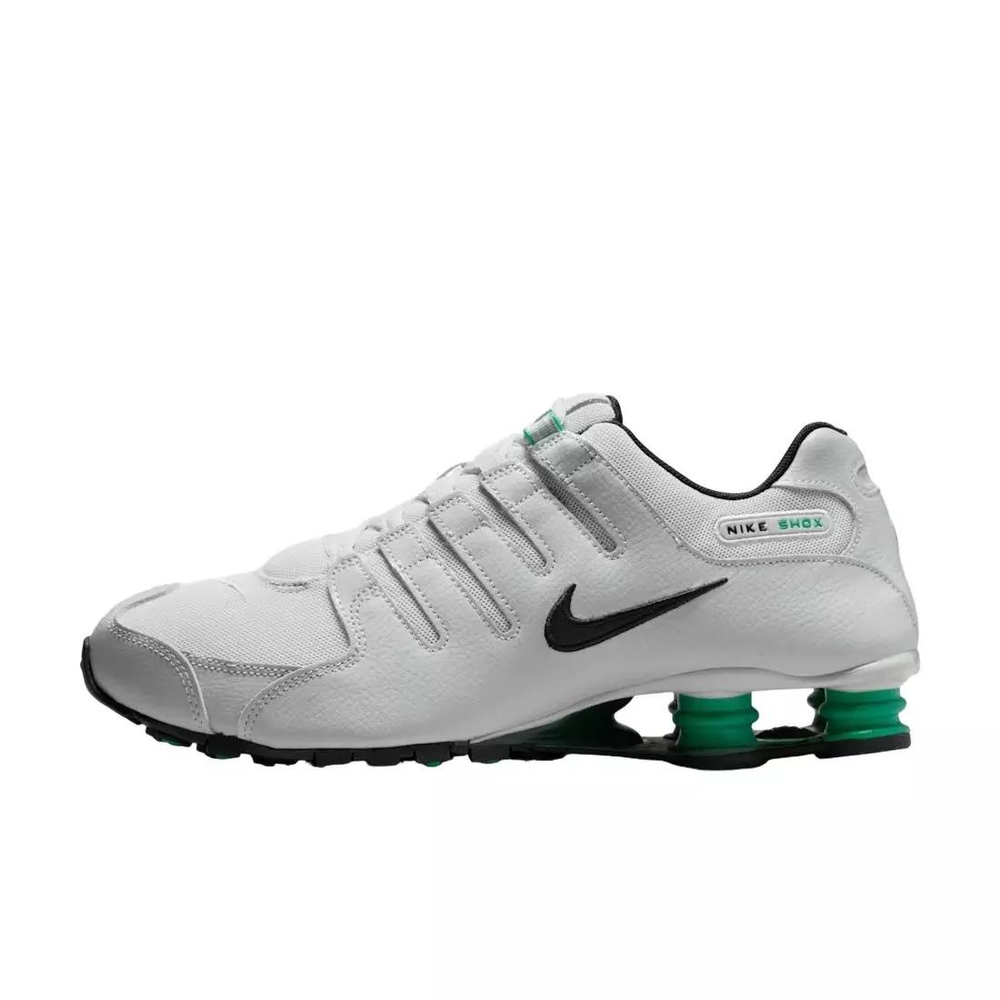 Nike Shox NZ "Grey Fog/Stadium Green/Fir/Black" Men's Shoe - GREY/GREEN/BLACK