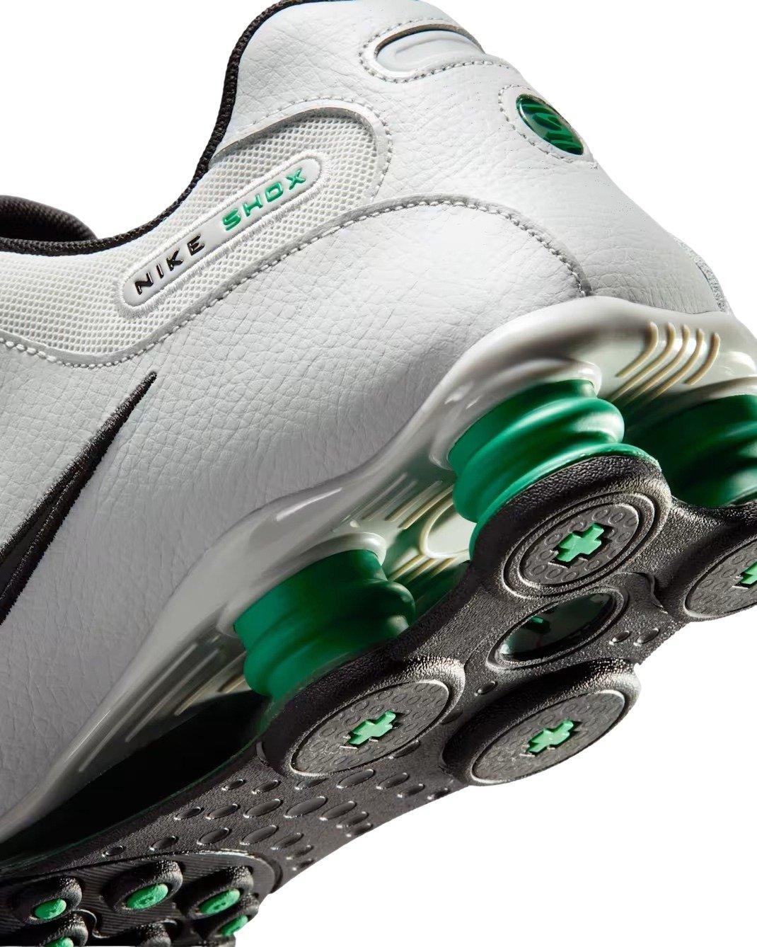 Nike Shox NZ "Grey Fog/Stadium Green/Fir/Black" Men's Shoe - GREY/GREEN/BLACK Thumbnail View 7