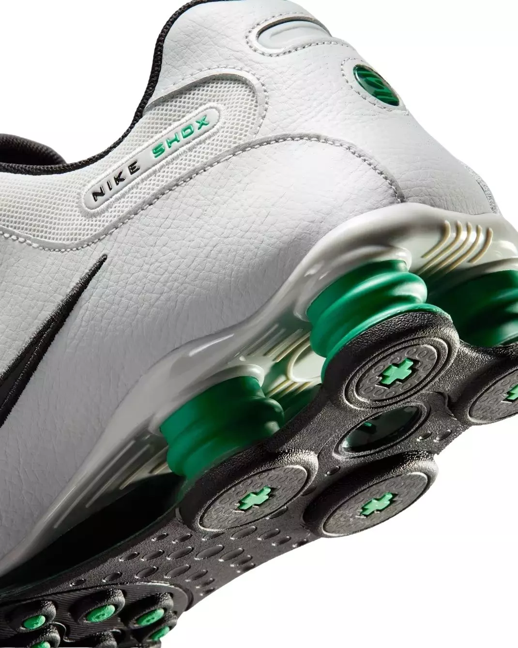 Nike Shox NZ "Grey Fog/Stadium Green/Fir/Black" Men's Shoe - GREY/GREEN/BLACK