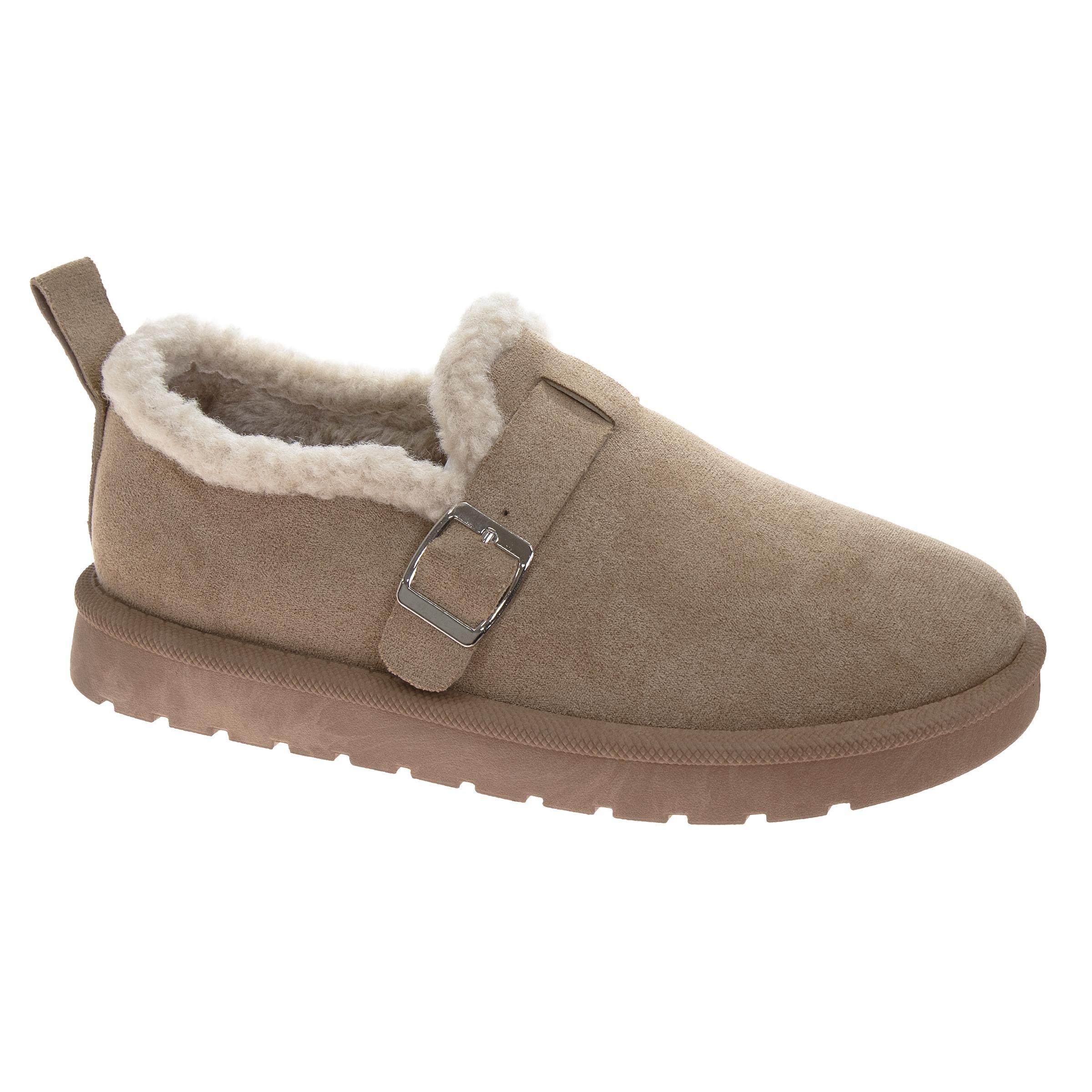 Avalanche Plush Faux Suede "Sand" Women's Shoe - SAND