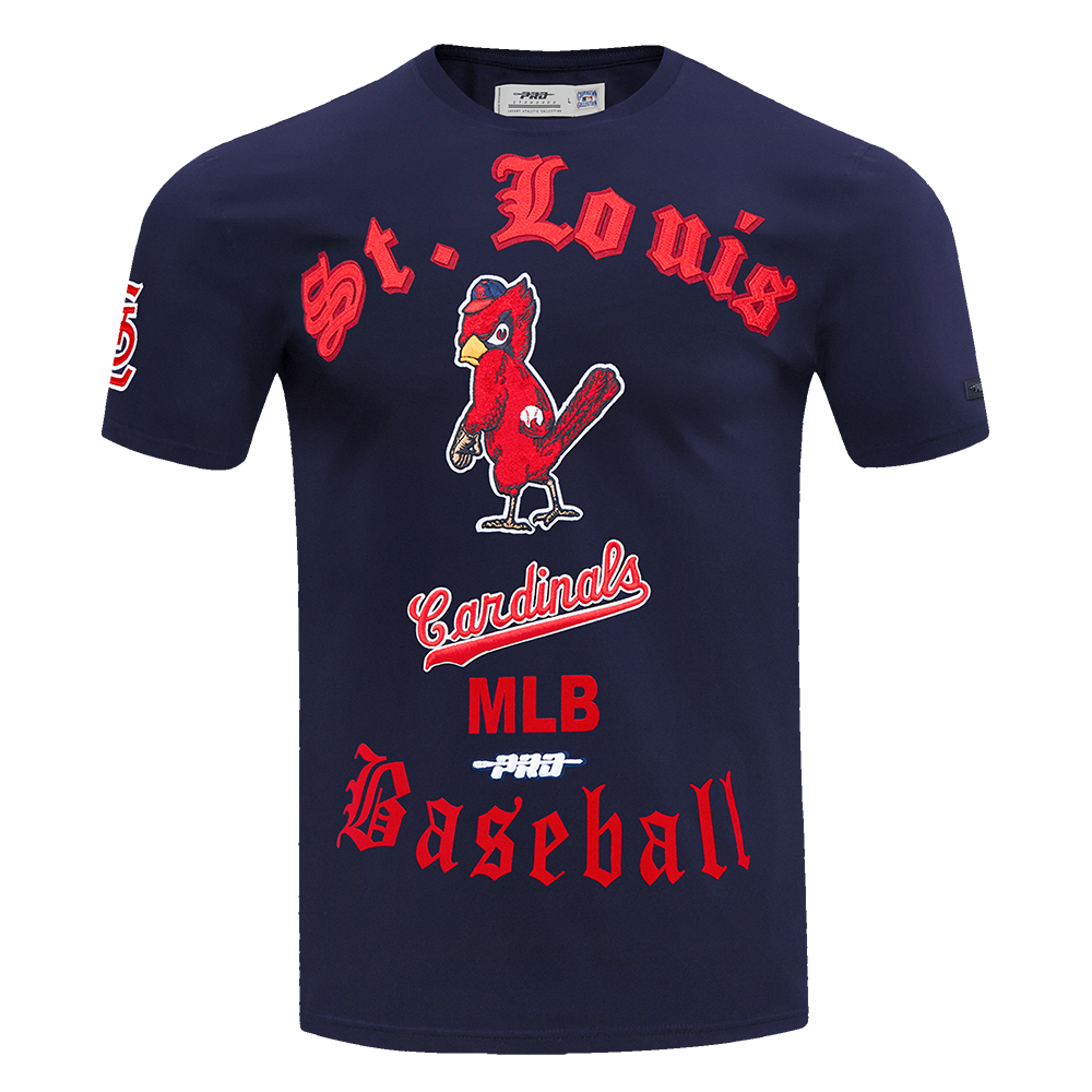 Pro Standard Men's MLB St. Louis Cardinals Old English Tee -Navy - NAVY Thumbnail View 1