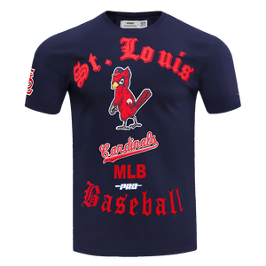 Pro Standard Men's MLB St. Louis Cardinals Old English Tee -Navy