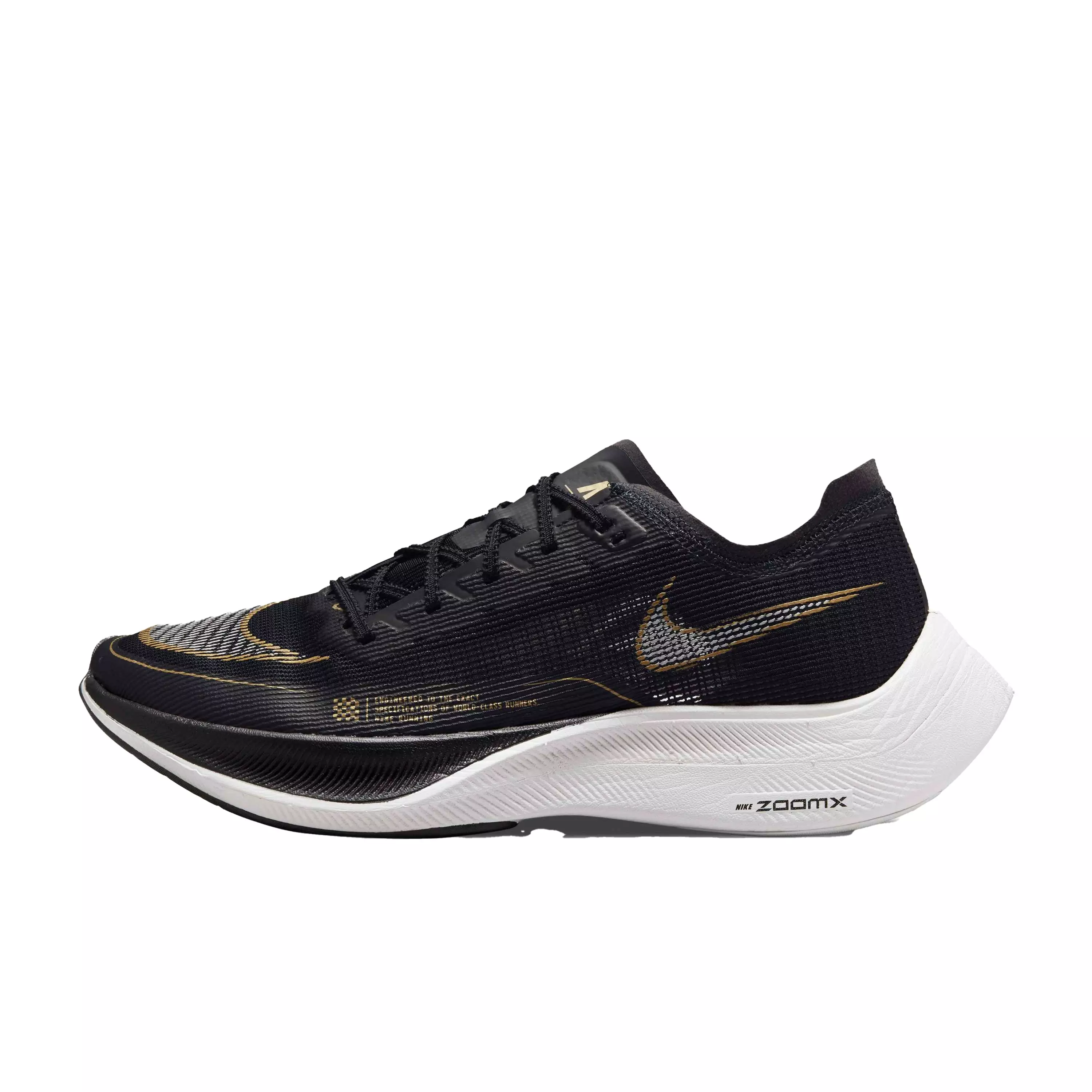 Nike ZoomX Vaporfly Next% 2 "Black/White/Metallic Gold Coin" Men's Running Shoe - BLACK