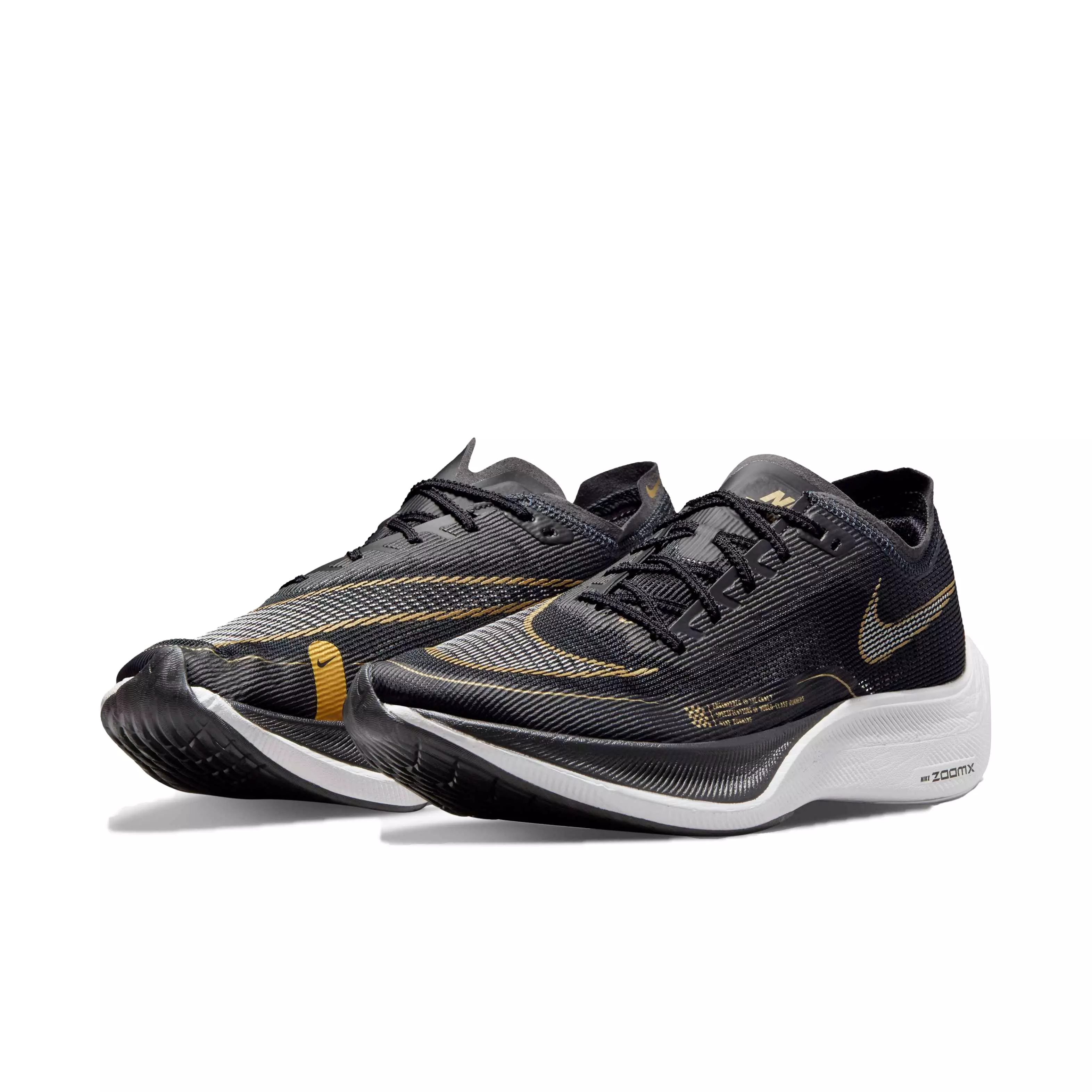 Nike ZoomX Vaporfly Next% 2 "Black/White/Metallic Gold Coin" Men's Running Shoe - BLACK
