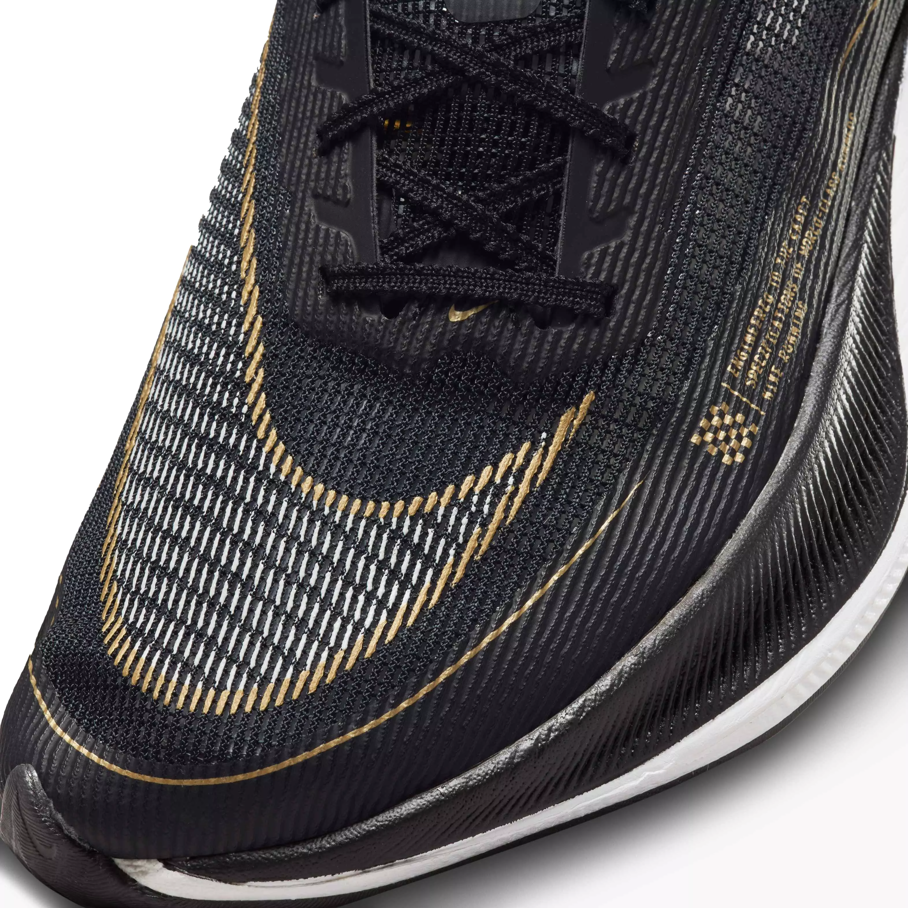 Nike ZoomX Vaporfly Next% 2 "Black/White/Metallic Gold Coin" Men's Running Shoe - BLACK