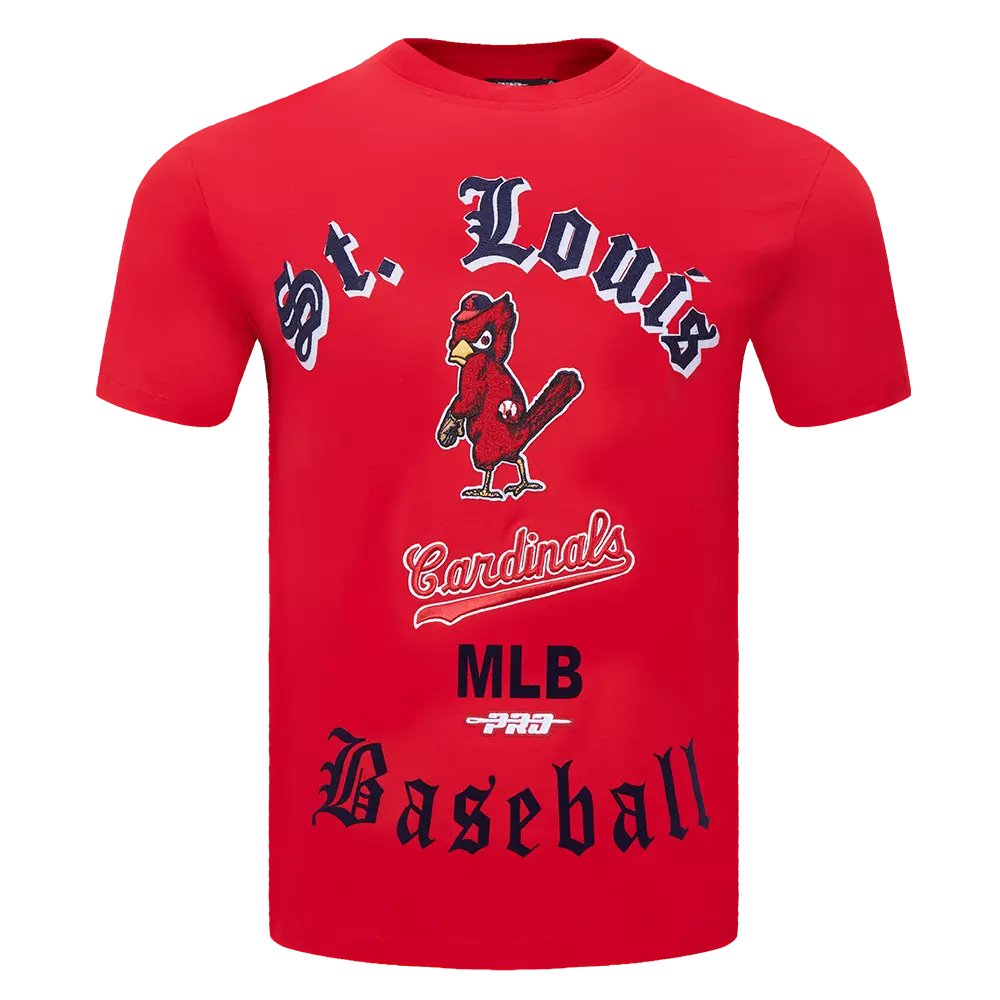Pro Standard Men's MLB St. Louis Cardinals Old English Tee -Red - RED