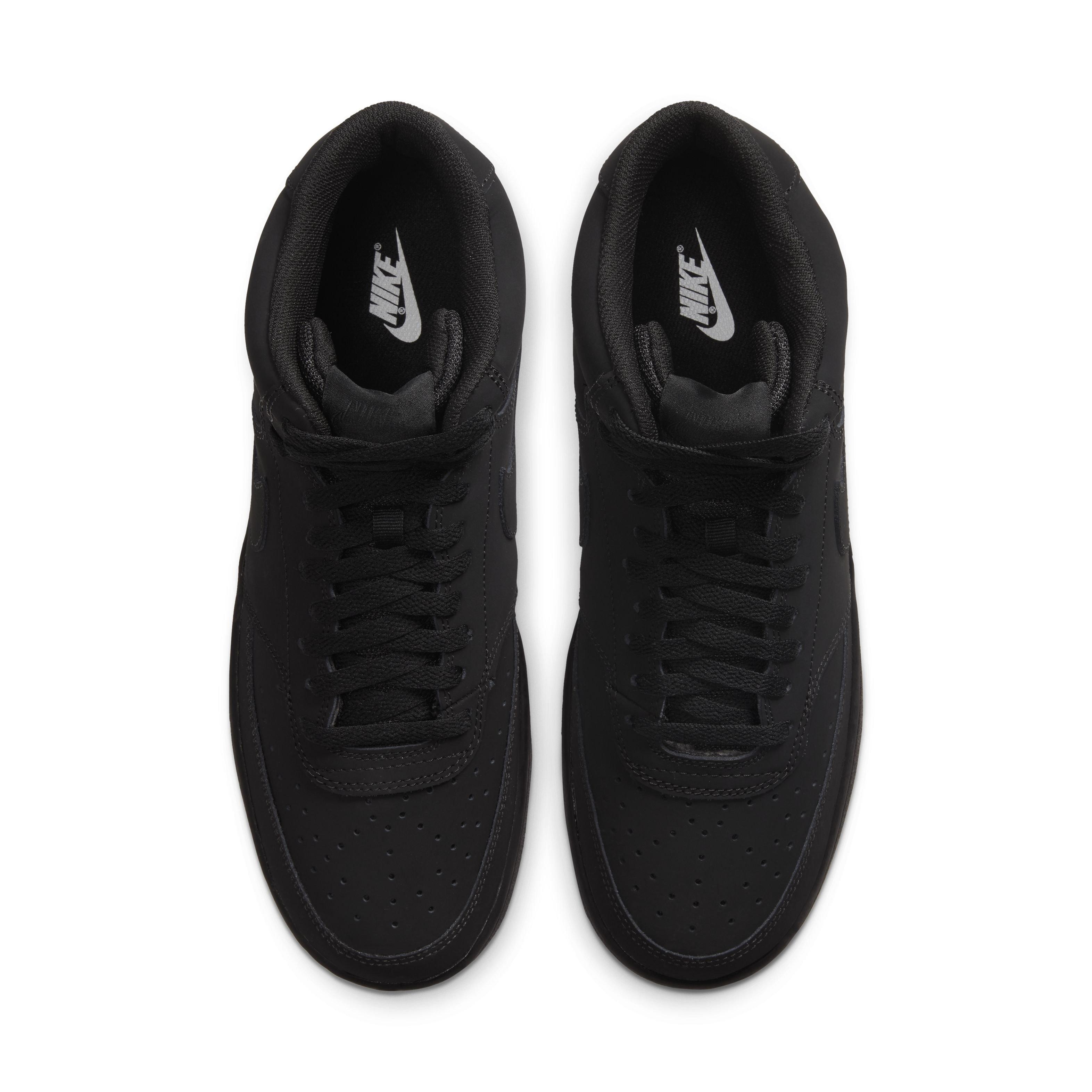 Nike Court Vision Mid "Black" Men's Shoe - BLACK Thumbnail View 4