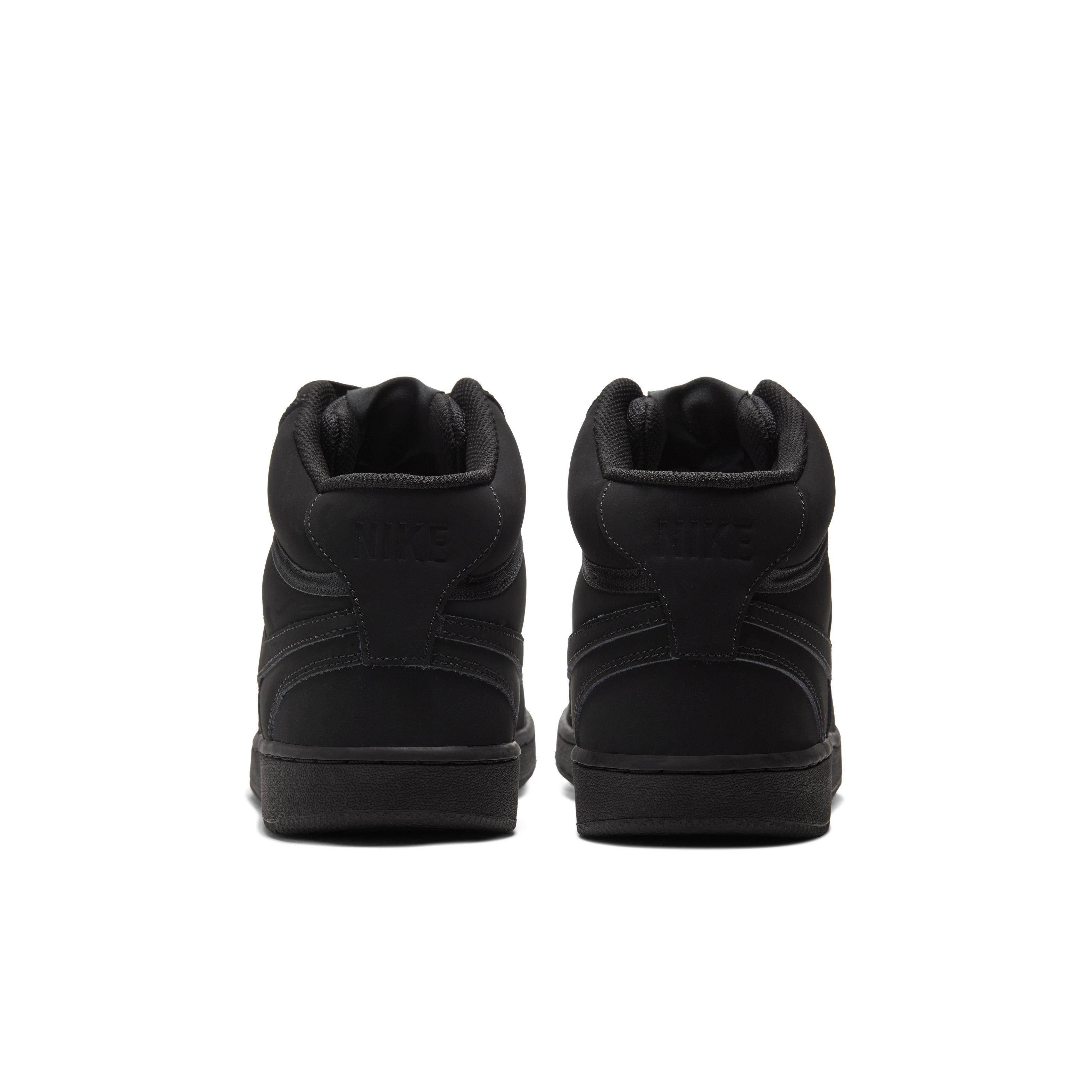 Nike Court Vision Mid "Black" Men's Shoe - BLACK Thumbnail View 5