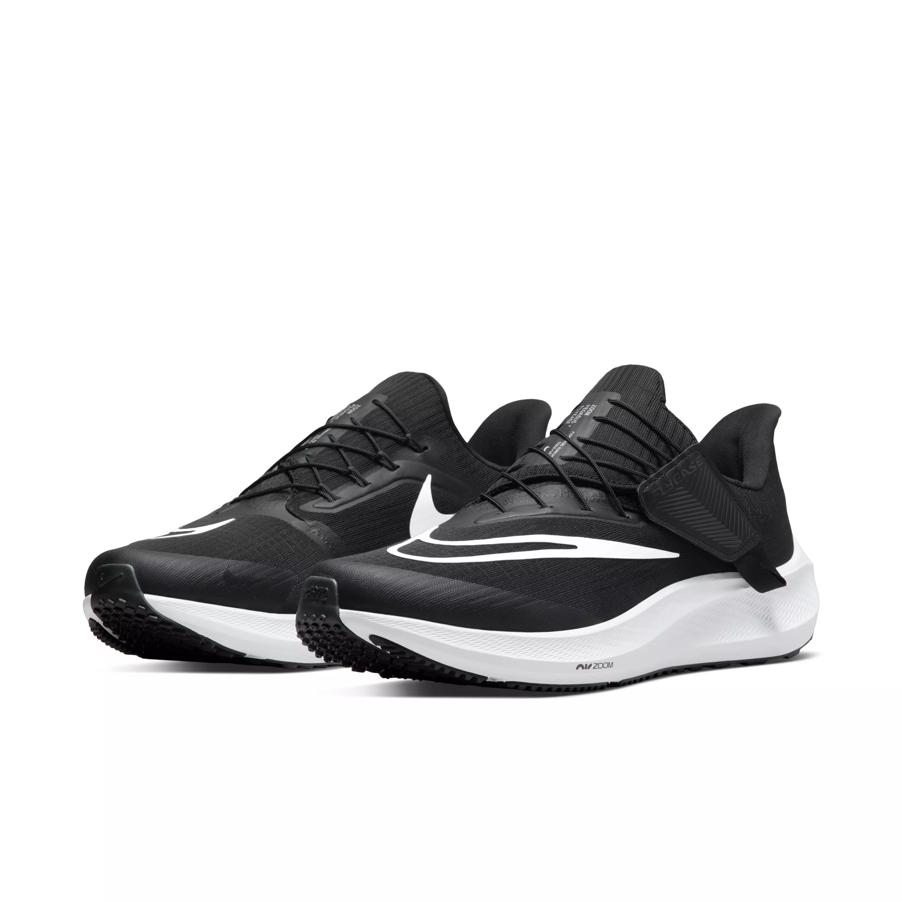 Nike Air Zoom Pegasus FlyEase "Black/White/Dark Smoke Grey" Men's Running Shoe - BLACK