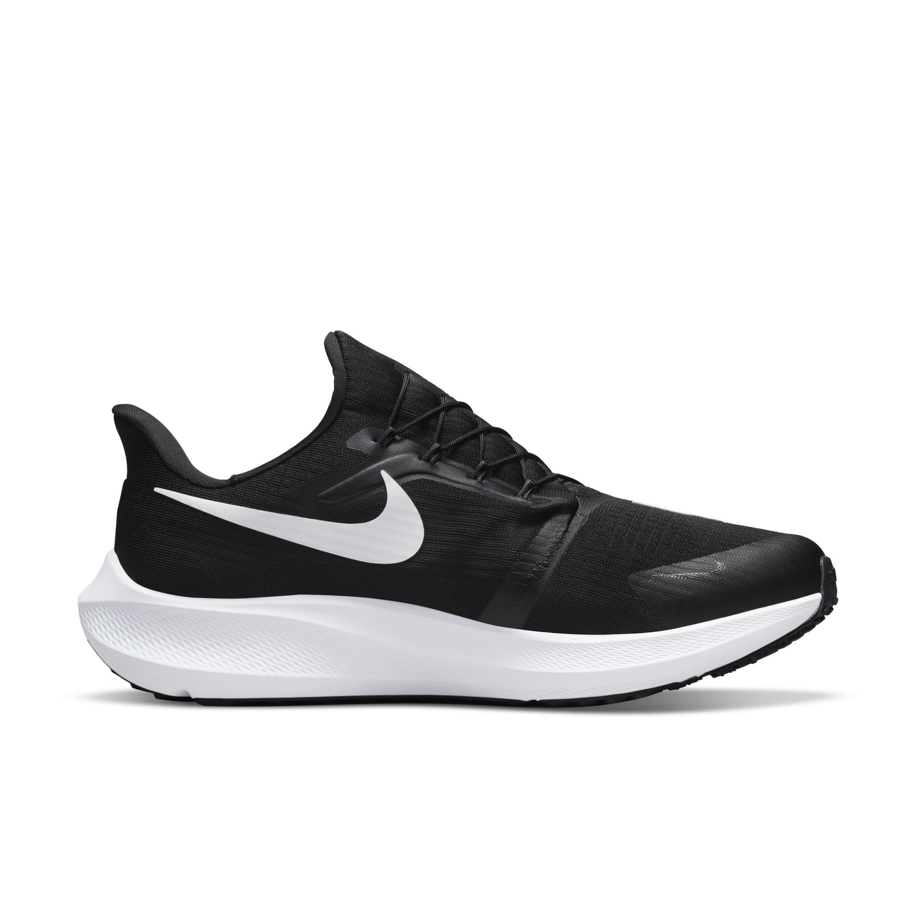 Nike Air Zoom Pegasus FlyEase "Black/White/Dark Smoke Grey" Men's Wide Running Shoe - BLACK Thumbnail View 1