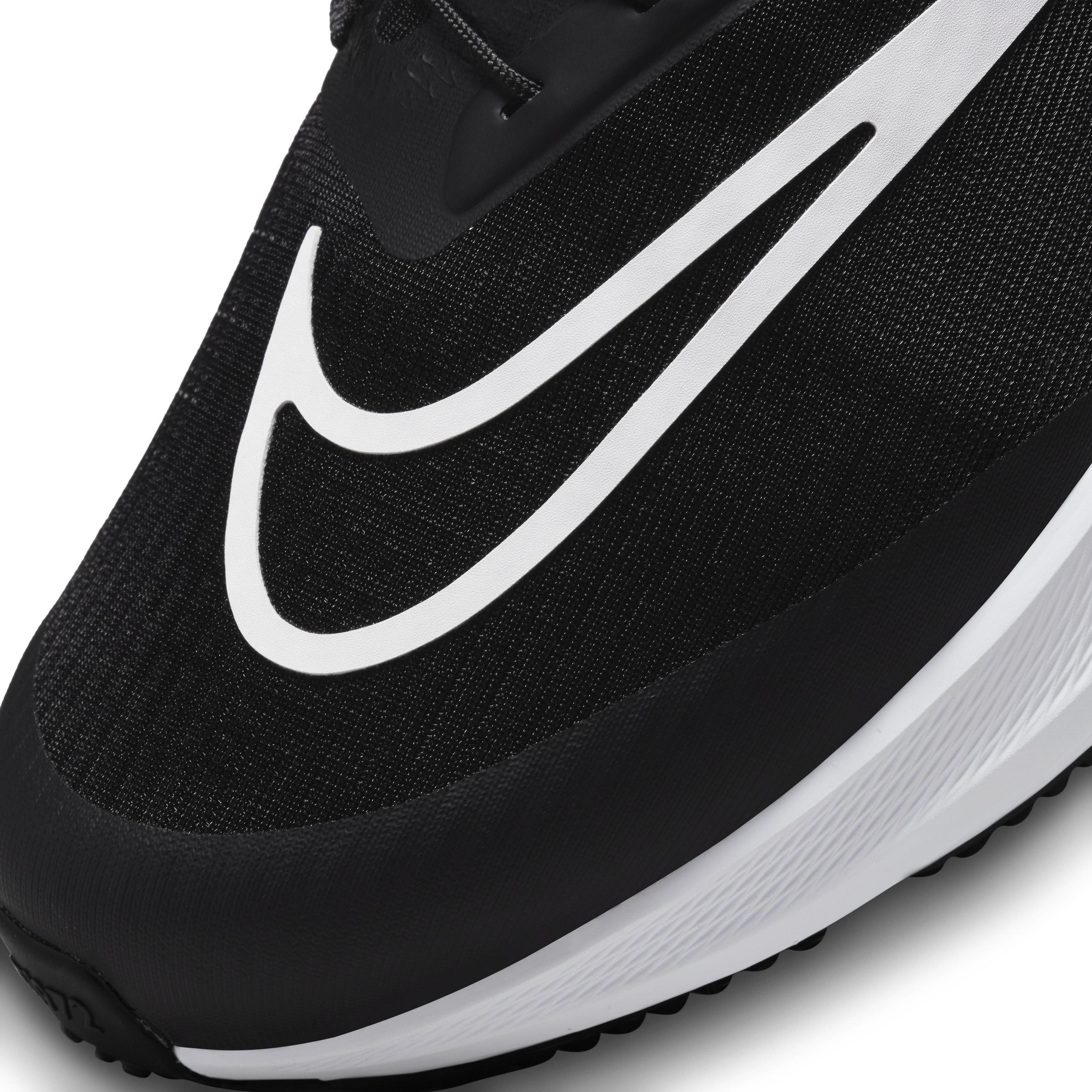 Nike Air Zoom Pegasus FlyEase "Black/White/Dark Smoke Grey" Men's Wide Running Shoe - BLACK Thumbnail View 7