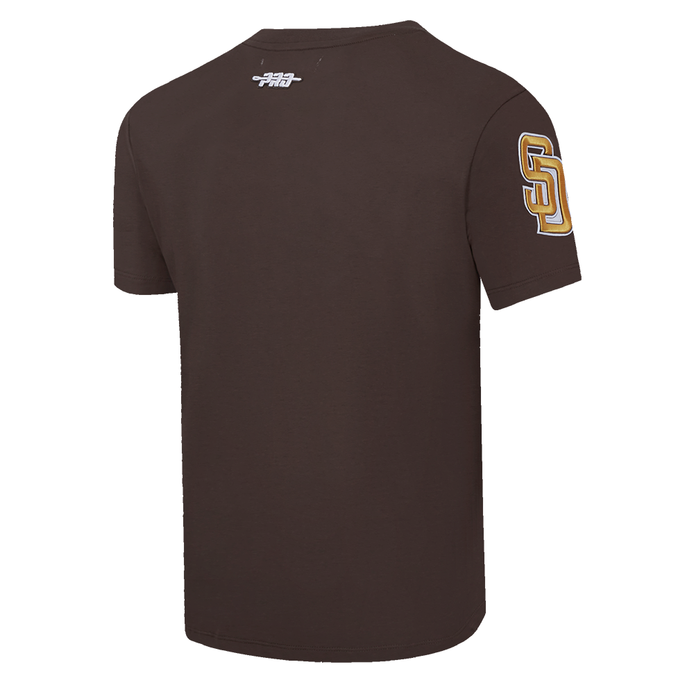 Pro Standard Men's MLB San Diego Padres Mashup Top - Brown - BROWN Thumbnail View 4